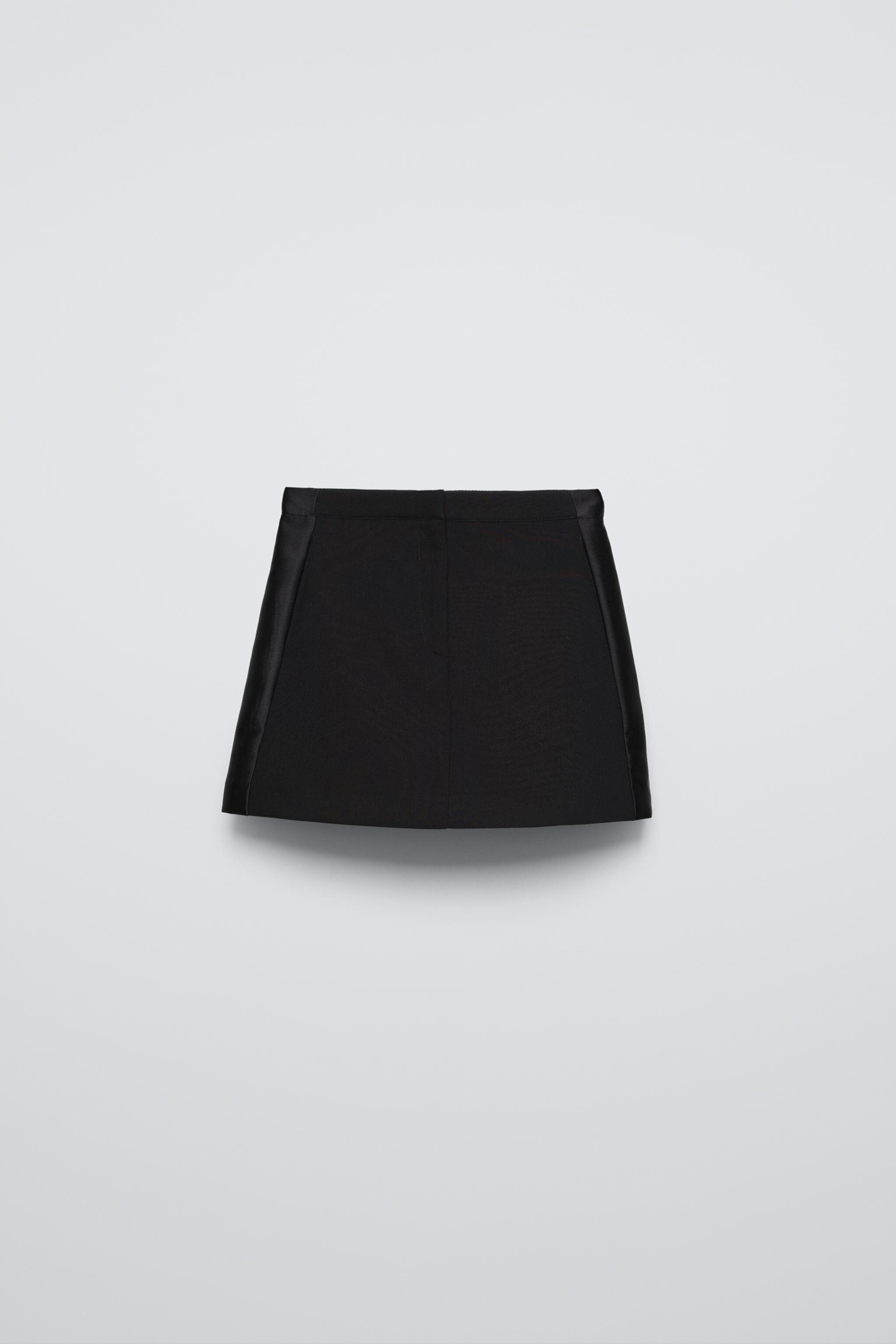 SIDE STRIPE SATIN SKIRT ZARA