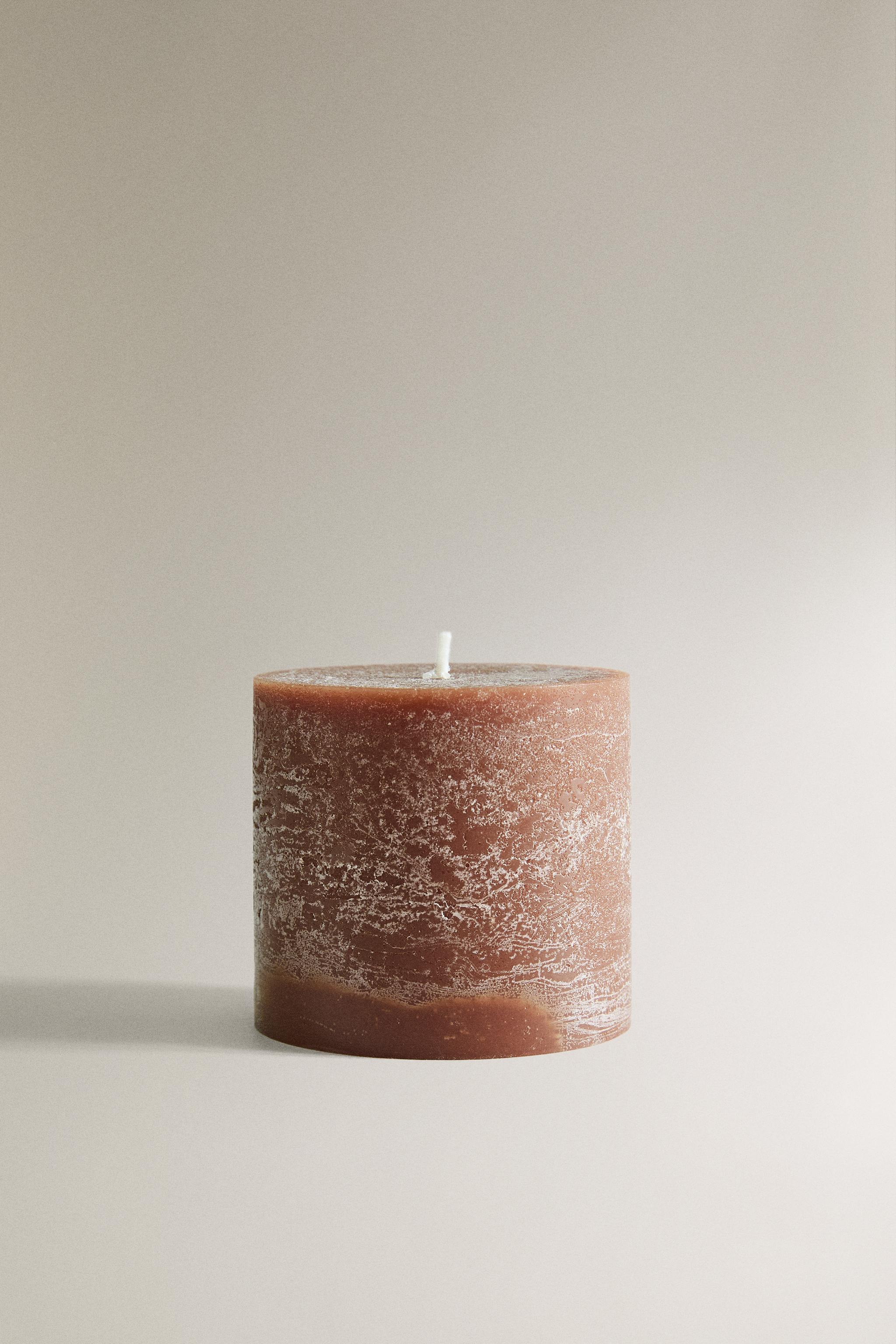 SMALL CYLINDRICAL SALTED CARAMEL SCENTED CANDLE Zara Home