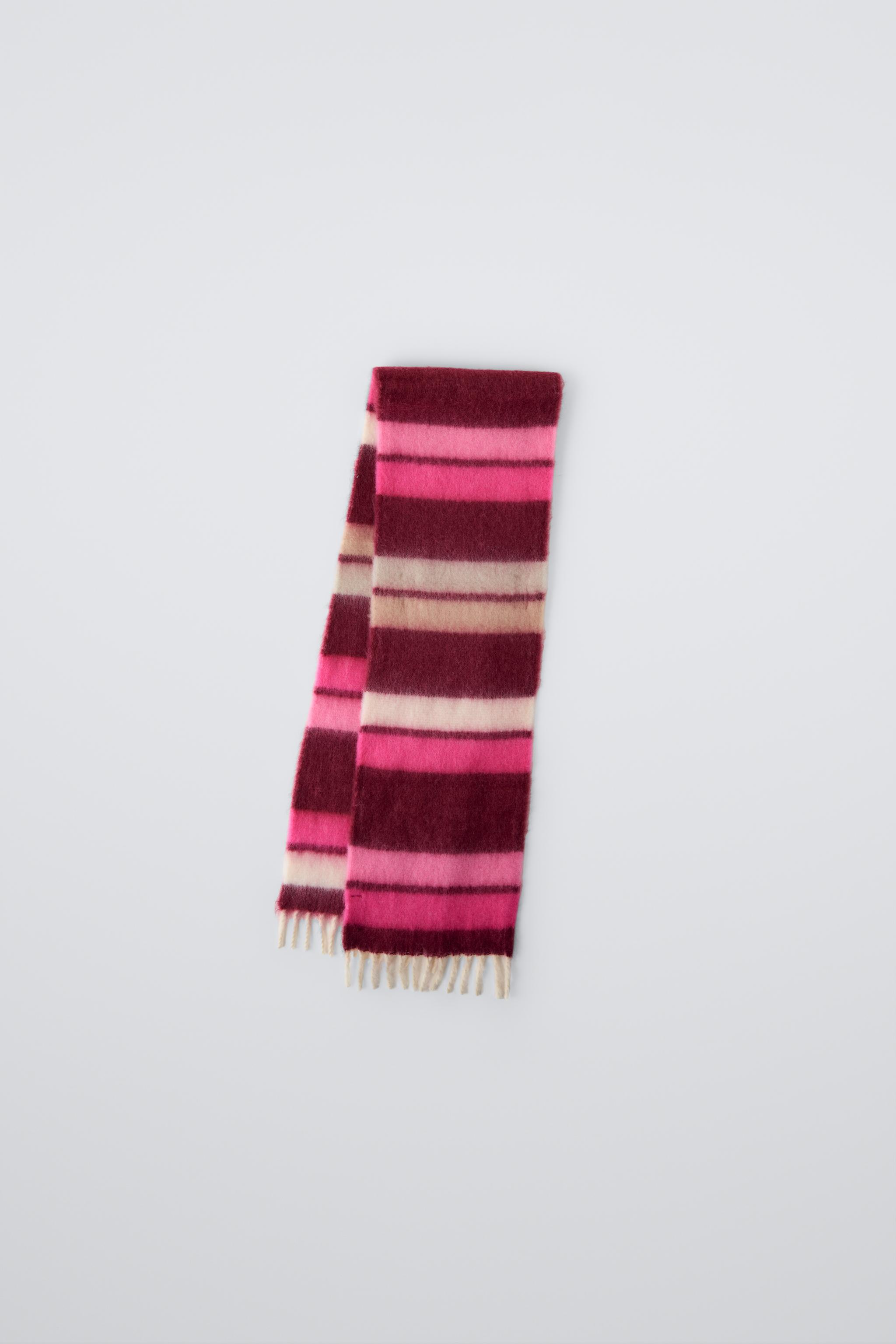 Длинный шарф ZARA STRIPED MAXI SCARF ZARA