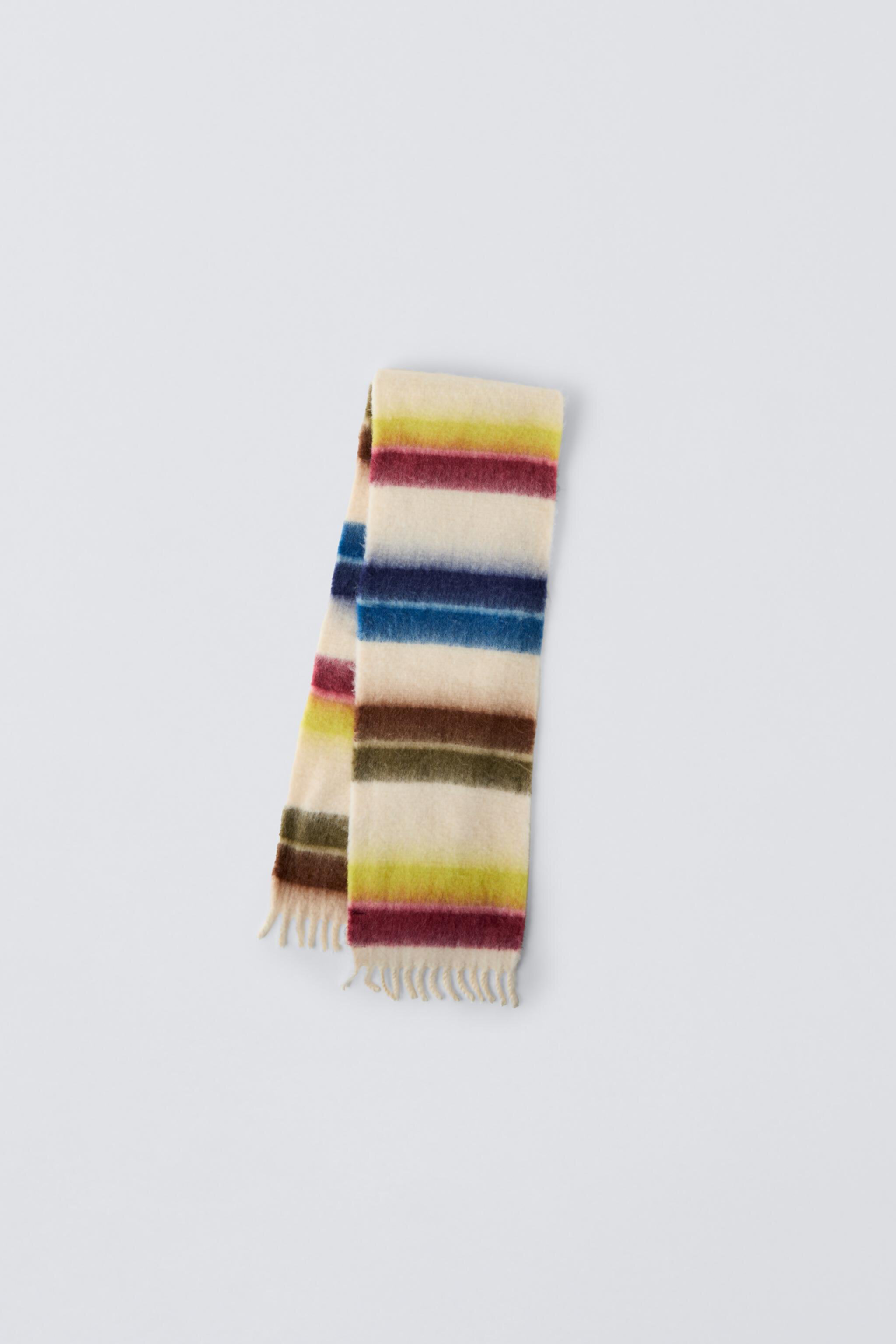 Длинный шарф ZARA STRIPED MAXI SCARF ZARA