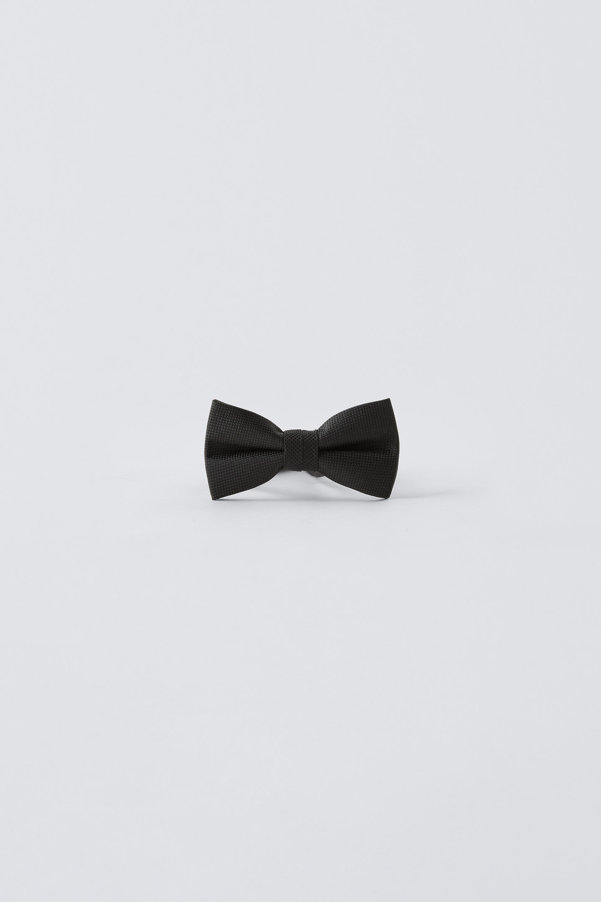 STRUCTURED SATIN EFFECT BOW TIE ZARA