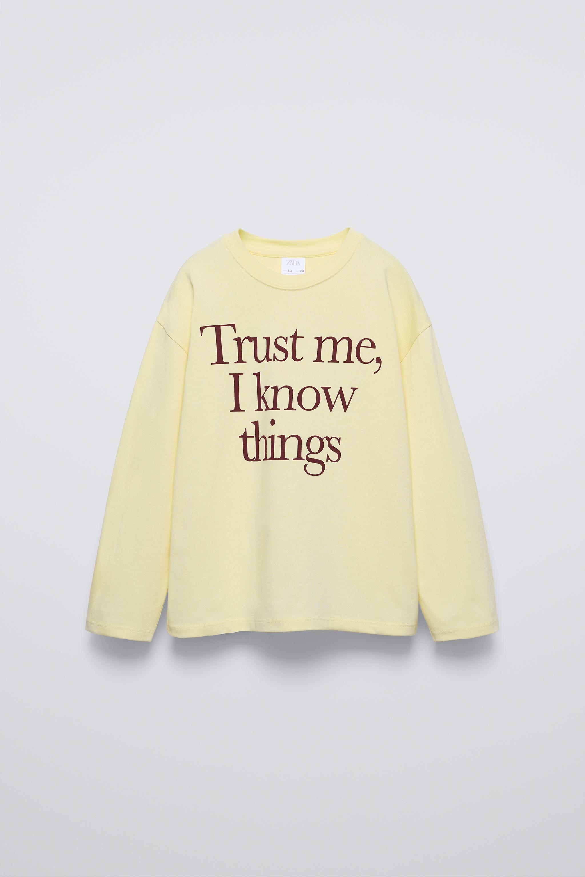 TEXT PRINT T-SHIRT ZARA