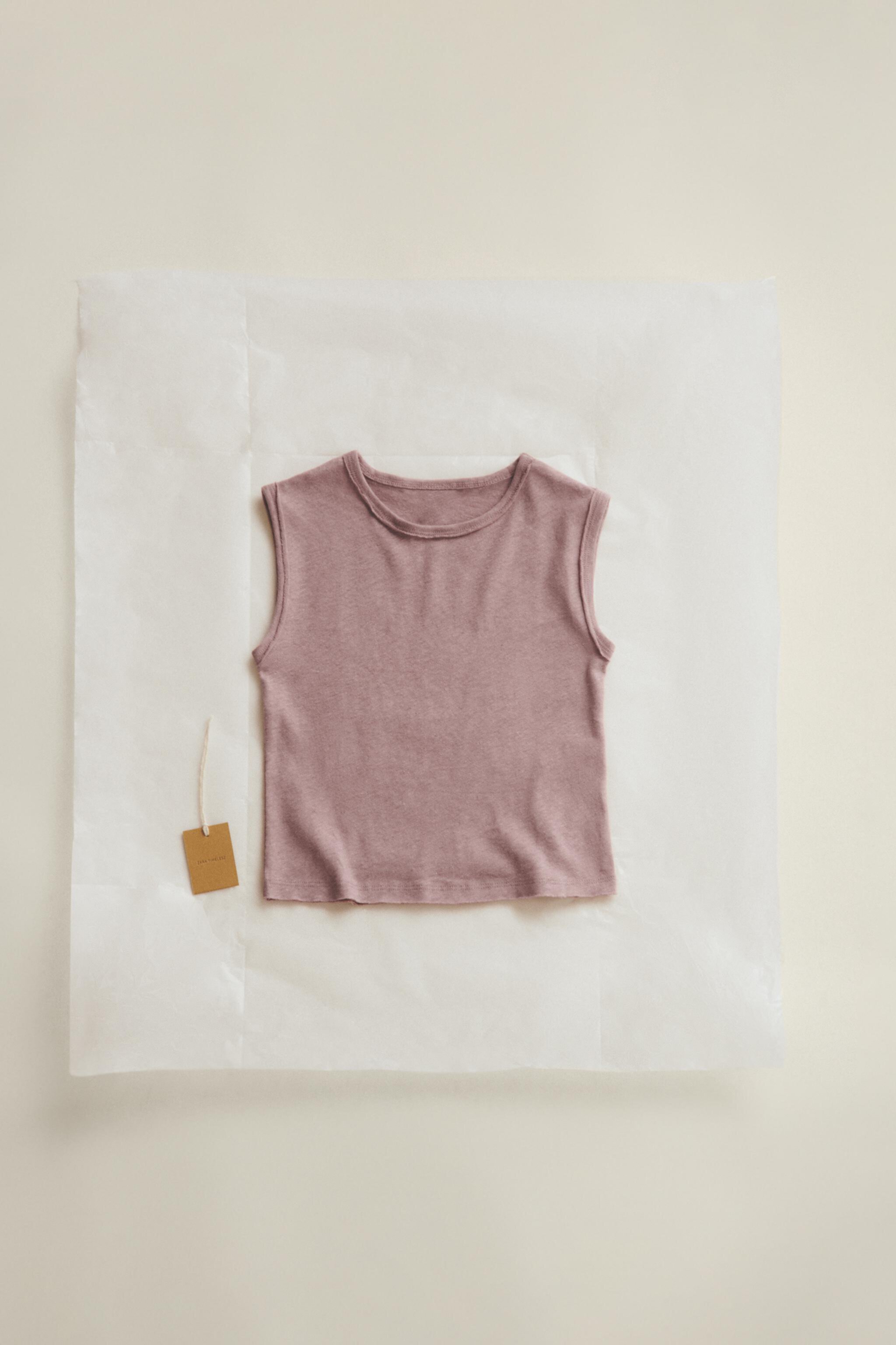 TIMELESZ – LINEN BLEND TANK TOP ZARA