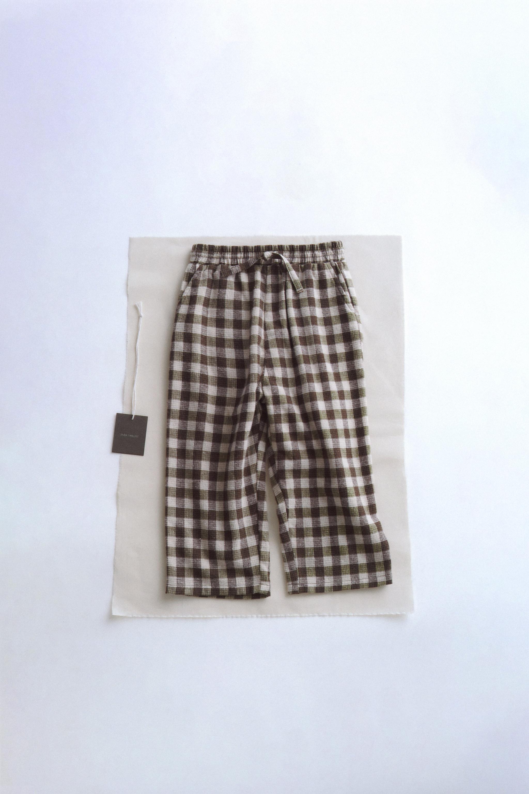 TIMELESZ - CHECKERED PANTS ZARA