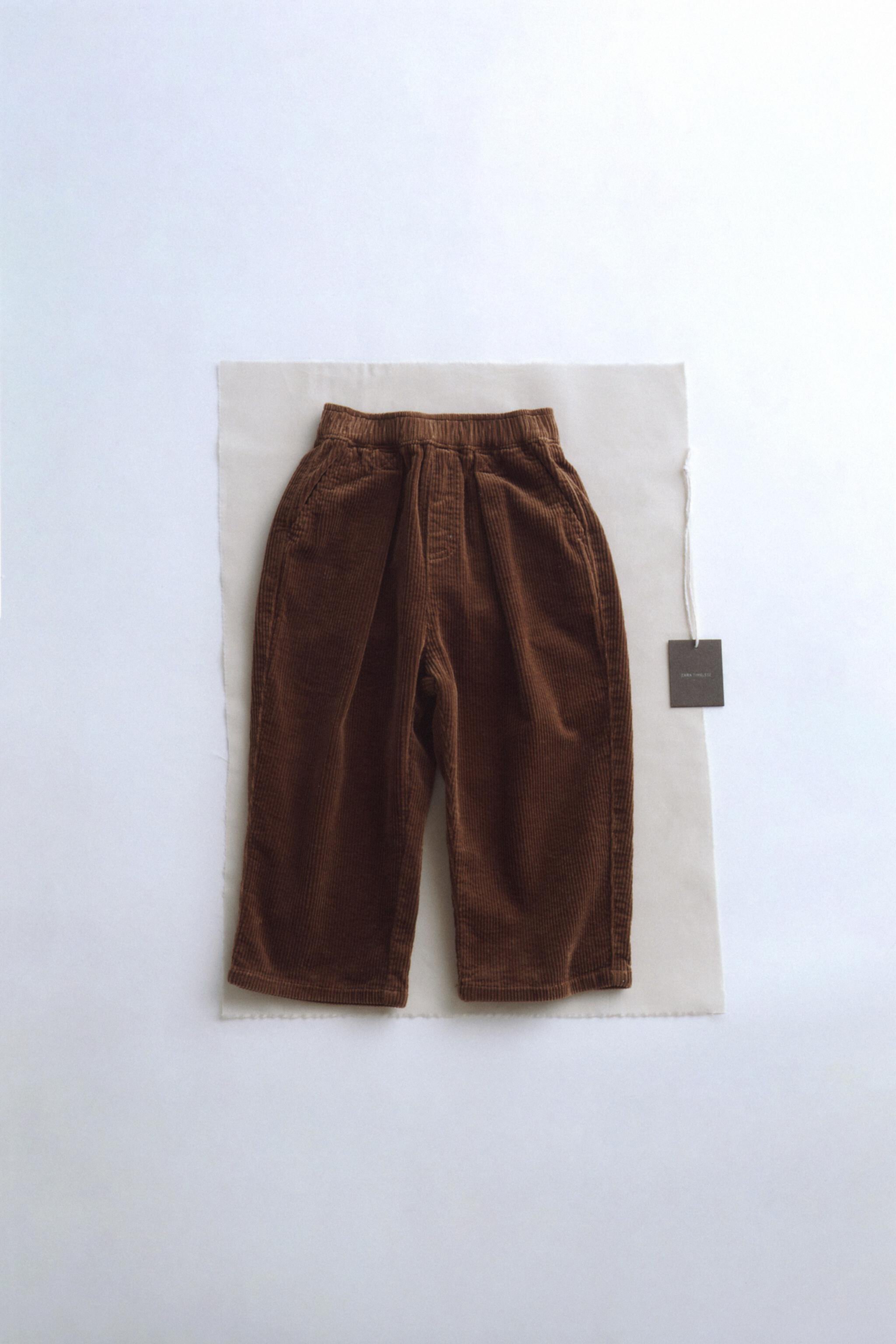 TIMELESZ - PLAIN CORDUROY PANTS ZARA