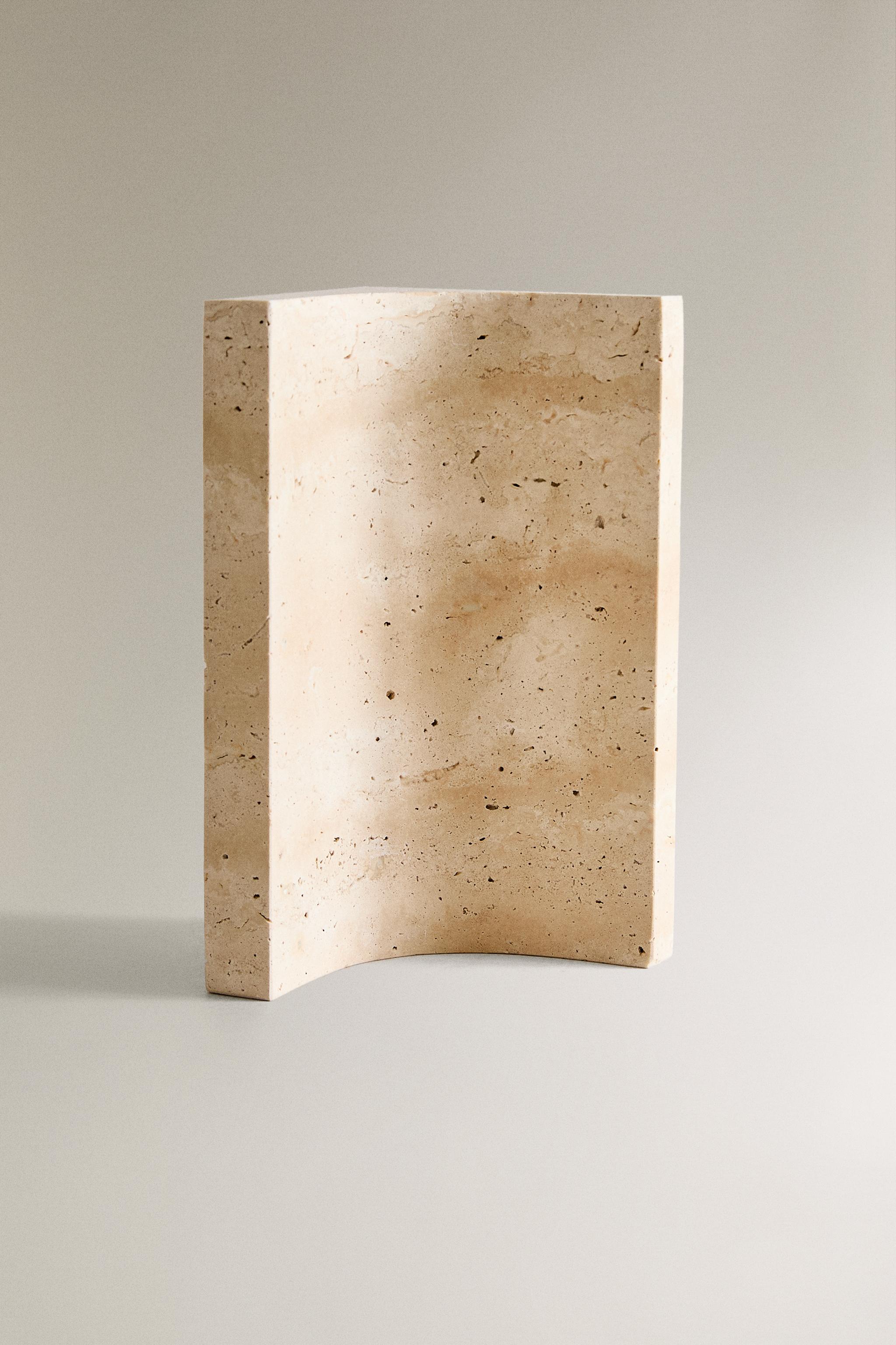 TRAVERTINE STONE BOOKEND Zara Home