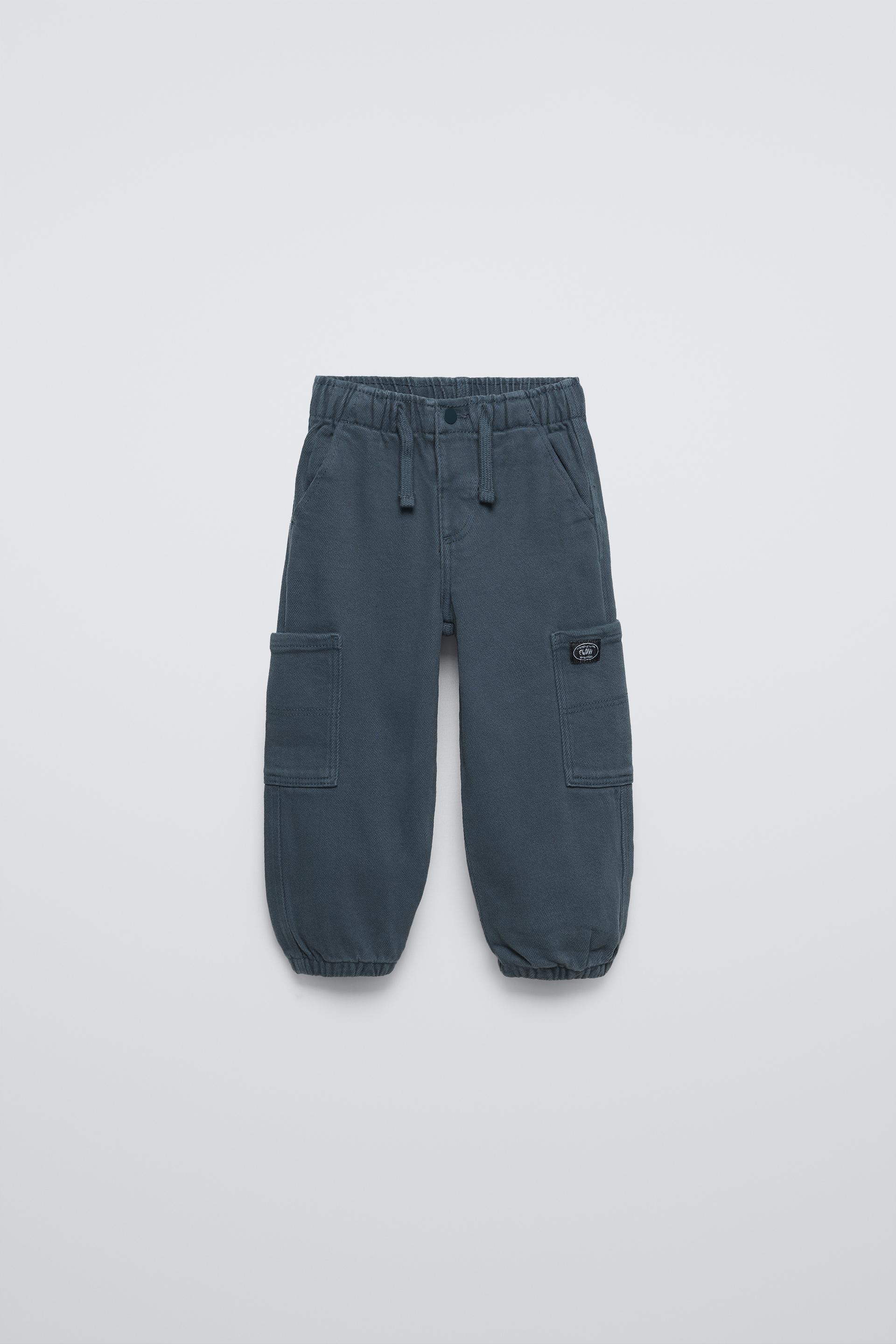 TWILL JOGGER CARGO PANTS ZARA