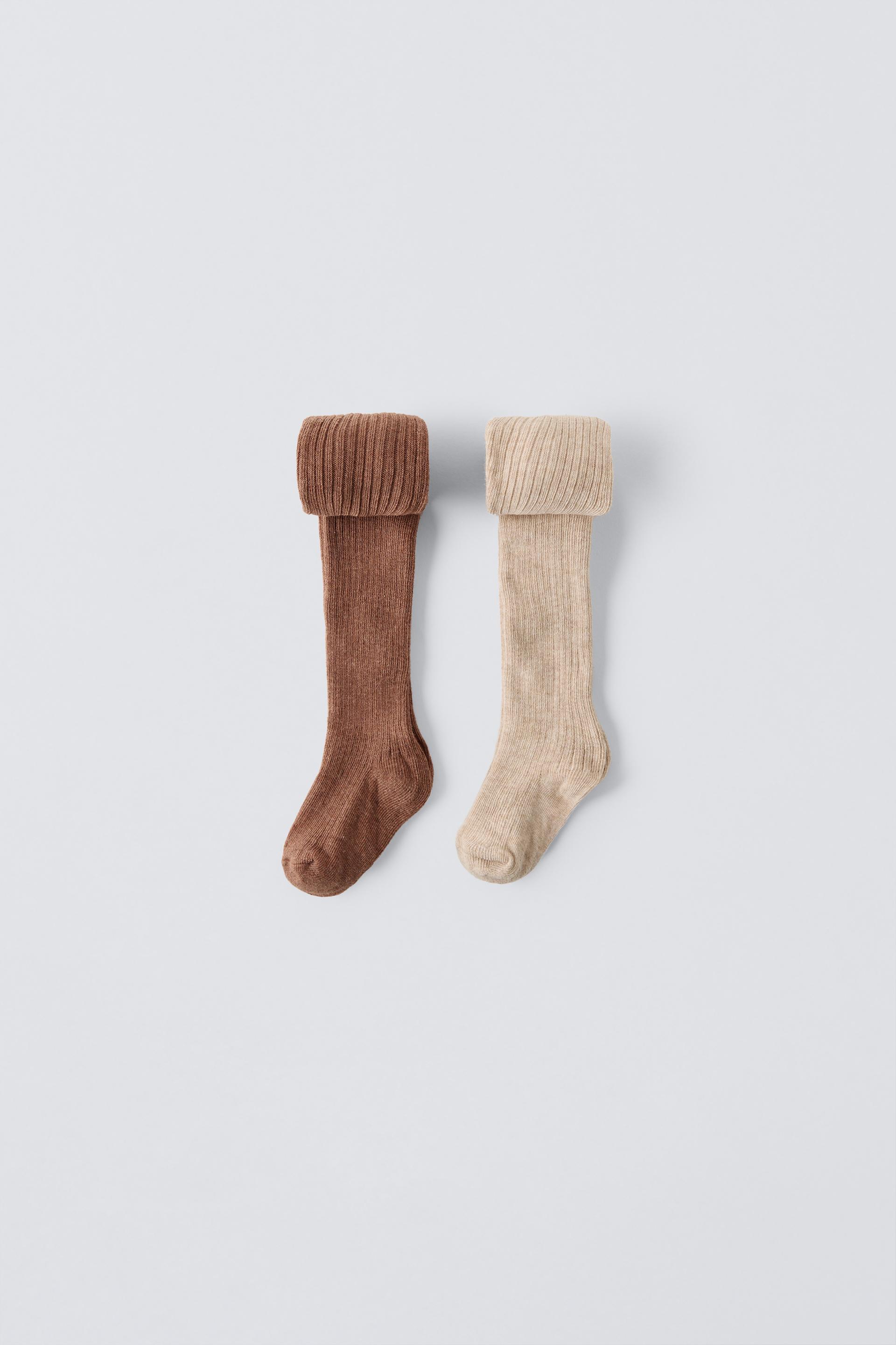 TWO-PACK BOX OF RIBBED TIGHTS ZARA