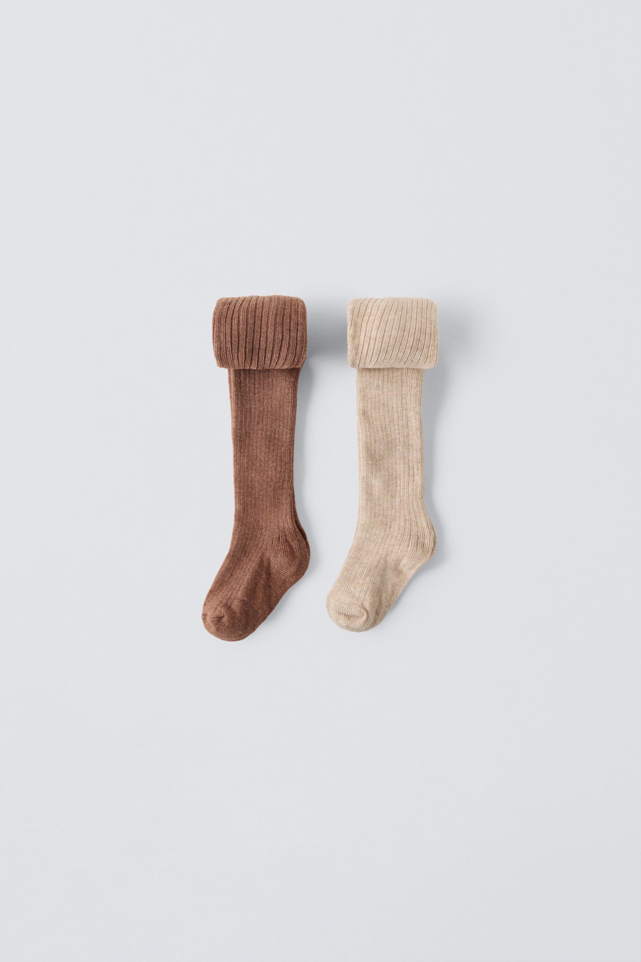 TWO-PACK BOX OF RIBBED TIGHTS Zara