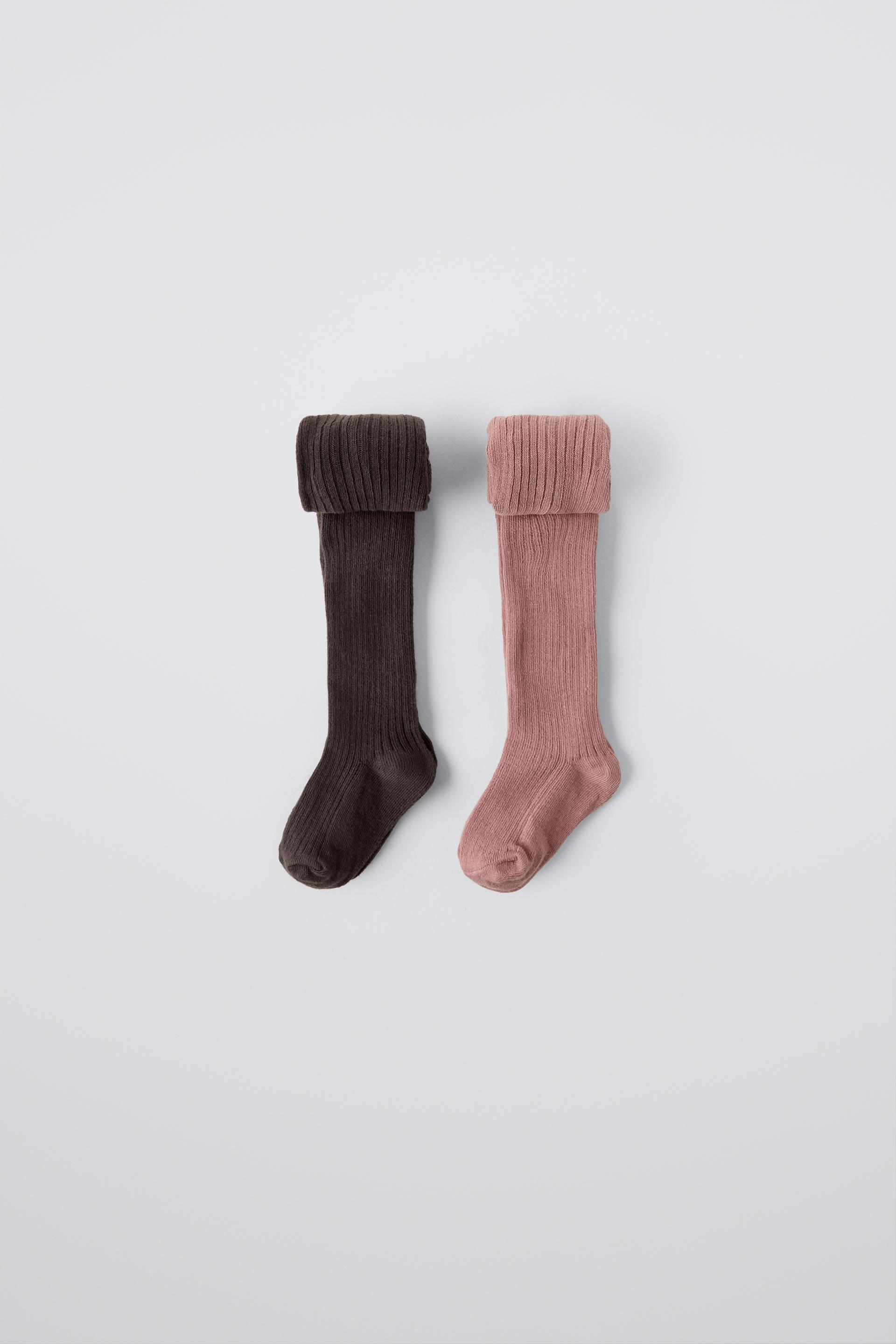 TWO-PACK BOX OF RIBBED TIGHTS ZARA