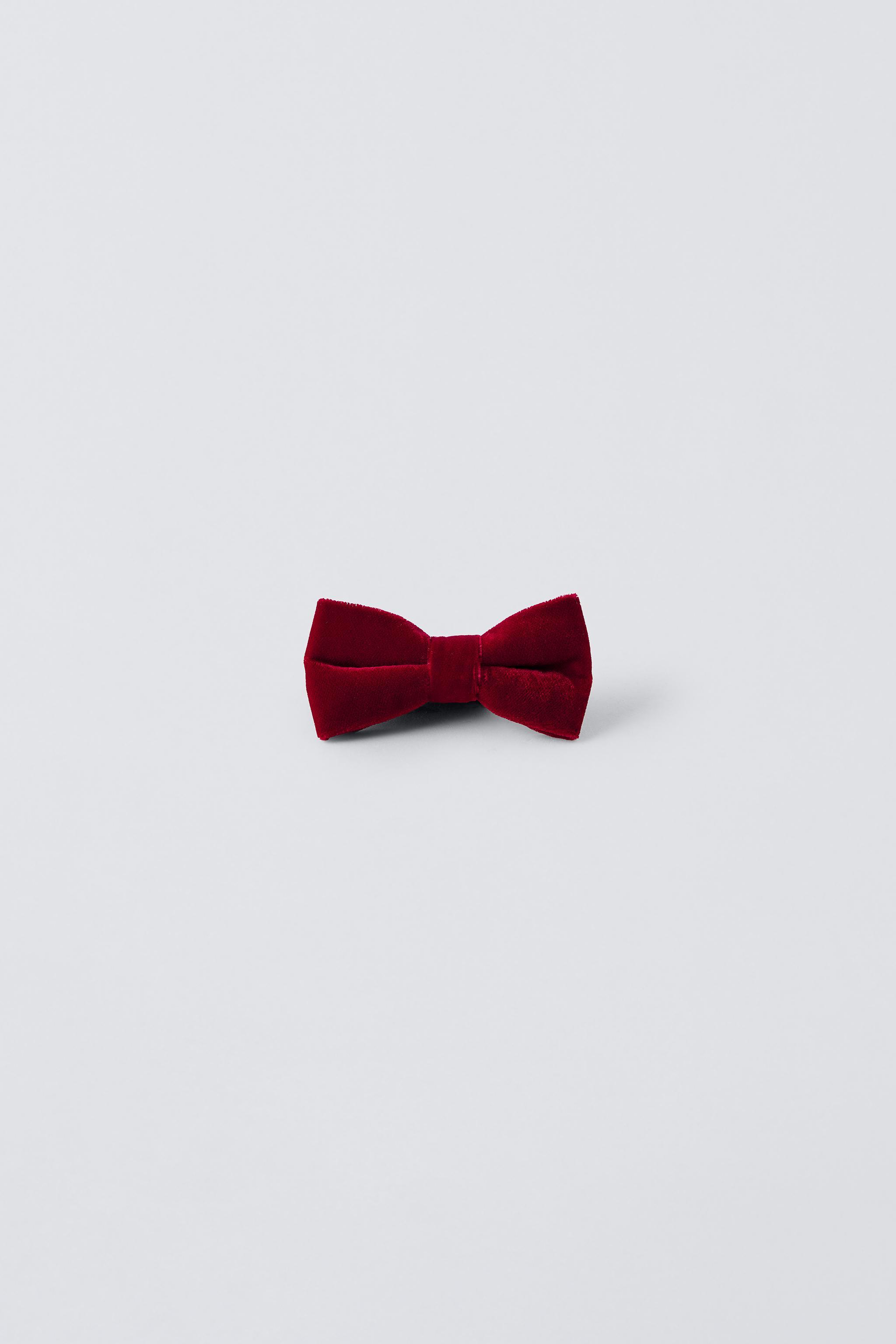 VELVET BOW TIE ZARA