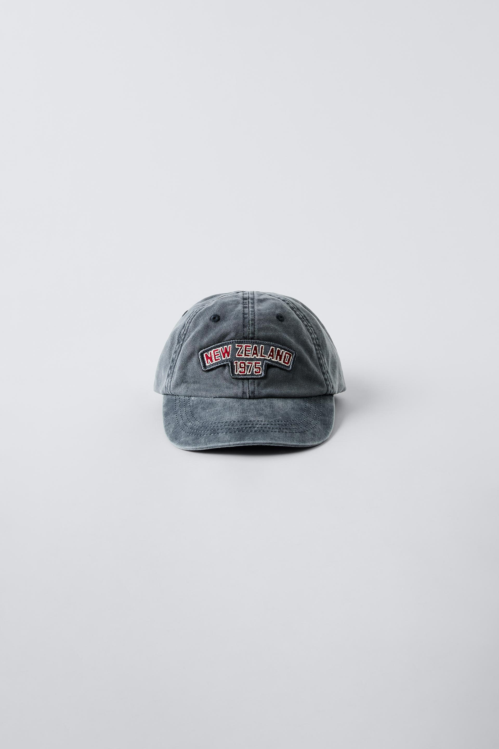 WASHED EMBROIDERED CAP ZARA