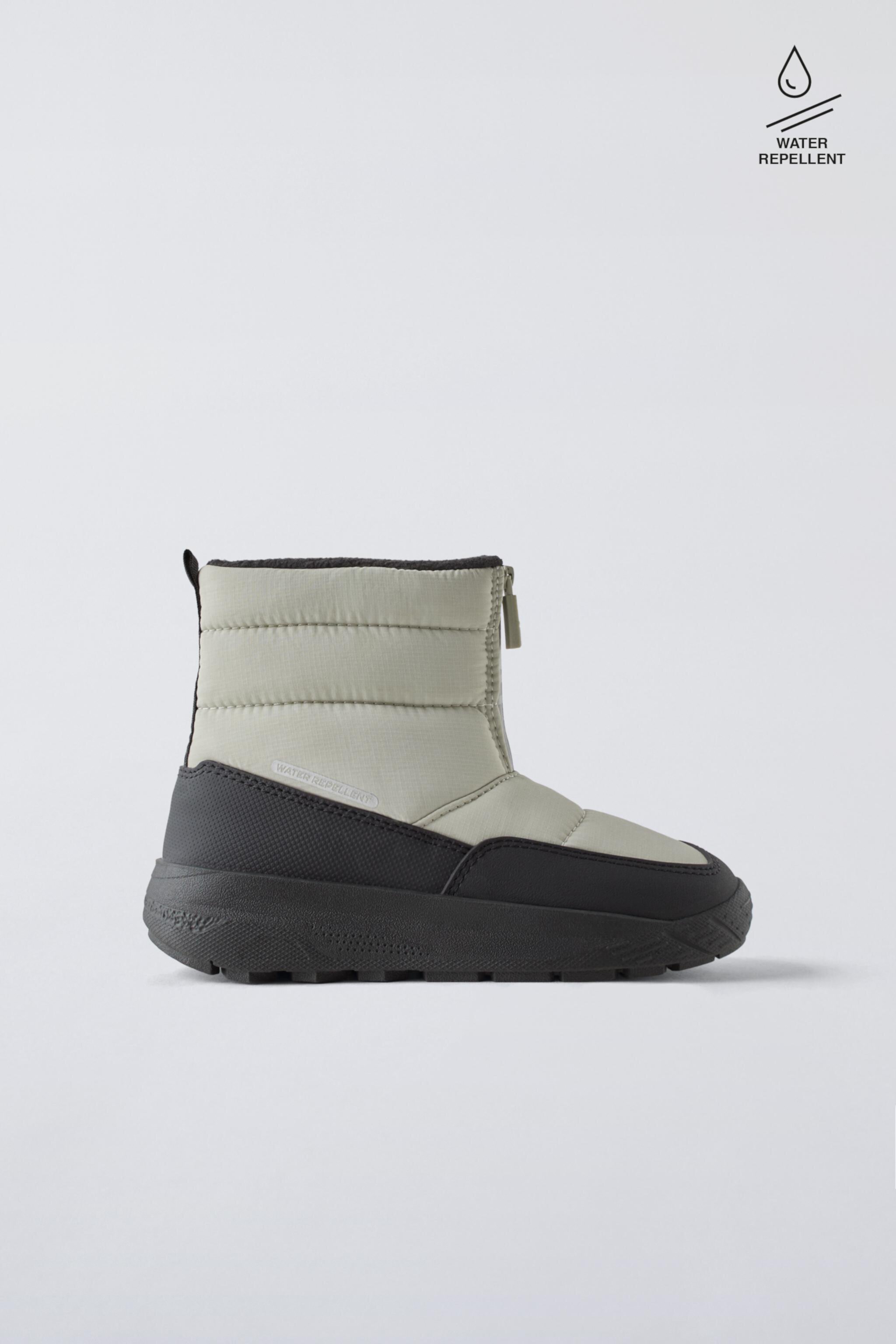  зимние ботинки ZARA WATER REPELLENT BOOTS ZARA