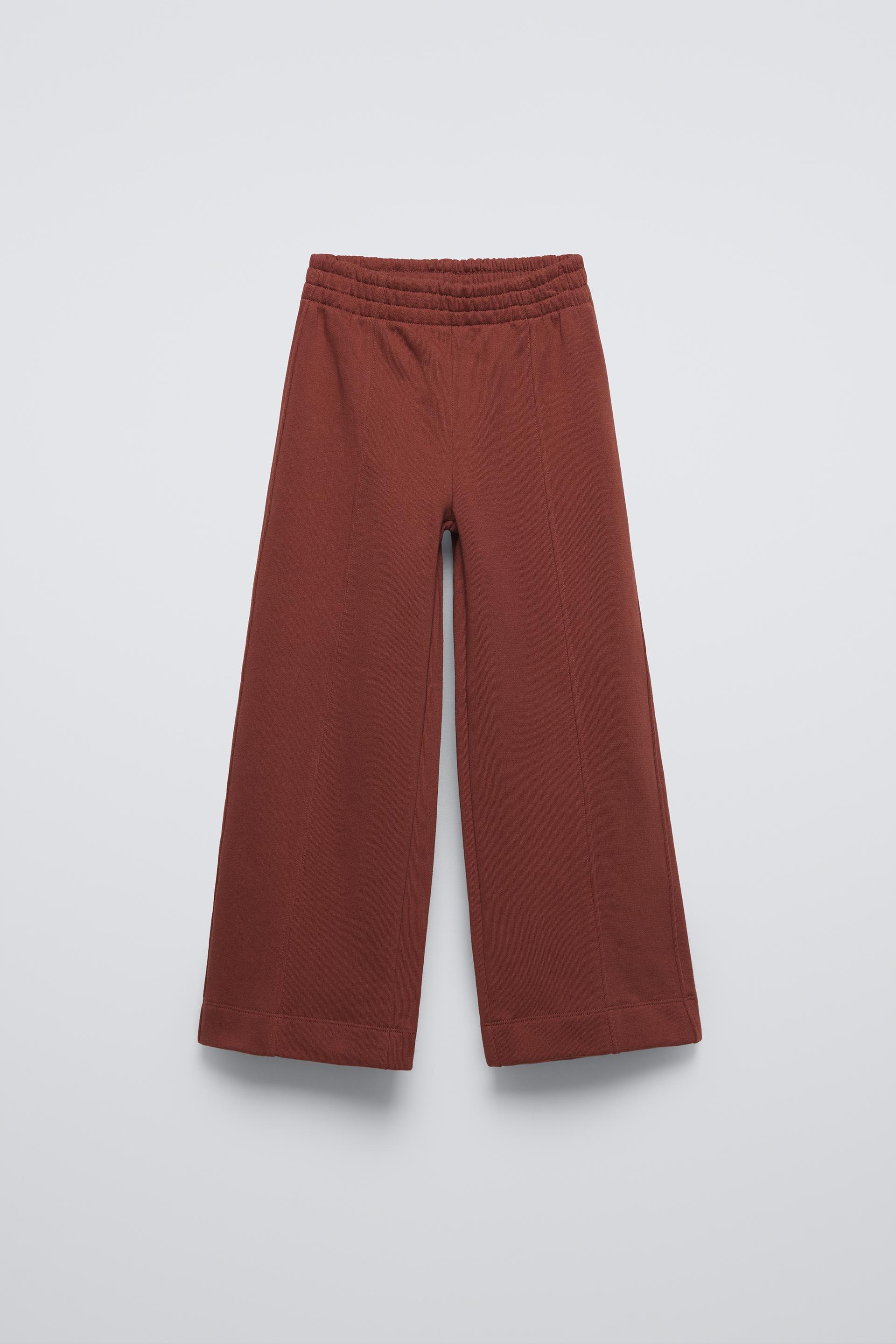 WIDE LEG CENTRAL SEAM PANTS ZARA