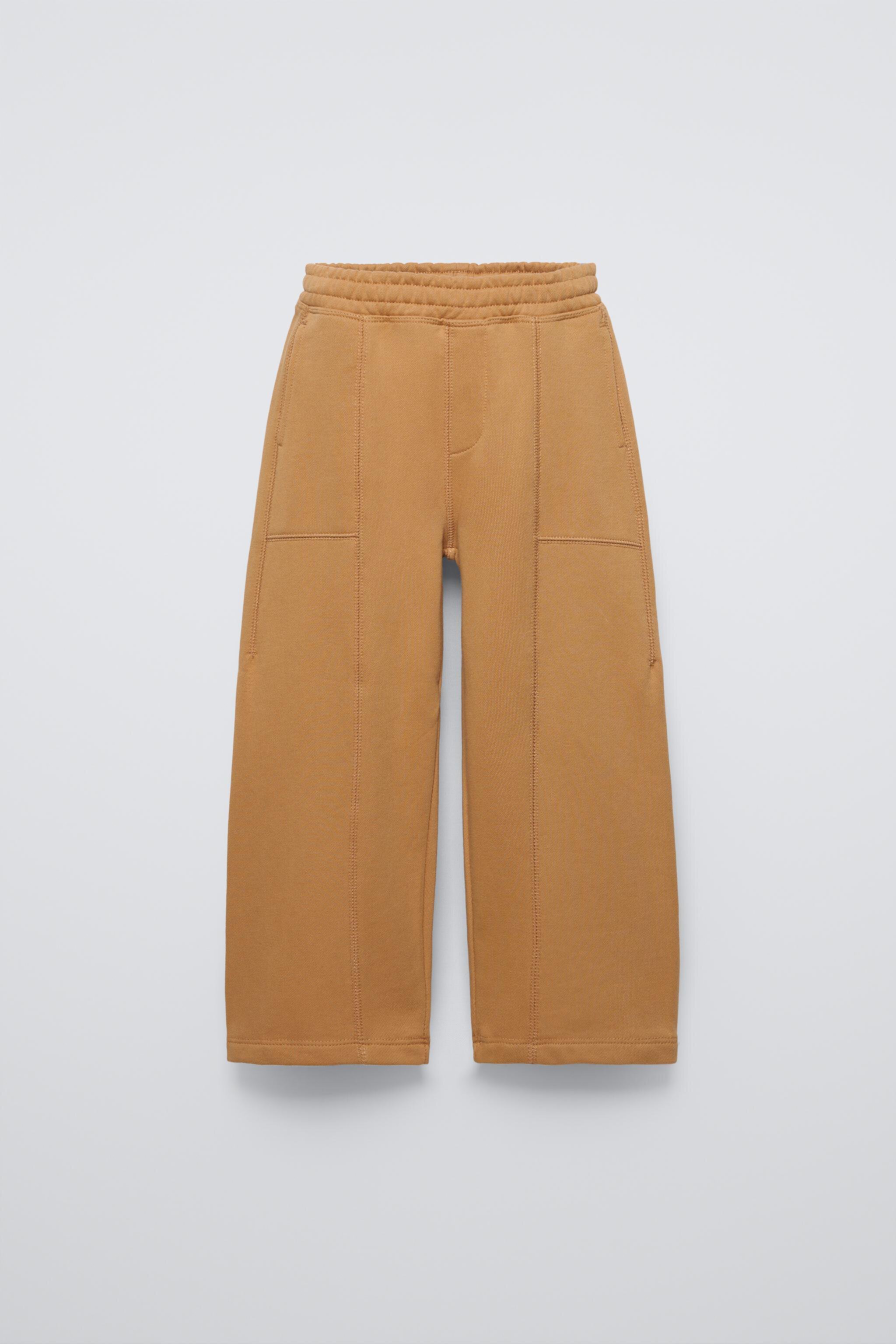 WIDE LEG SEAMED PANTS ZARA