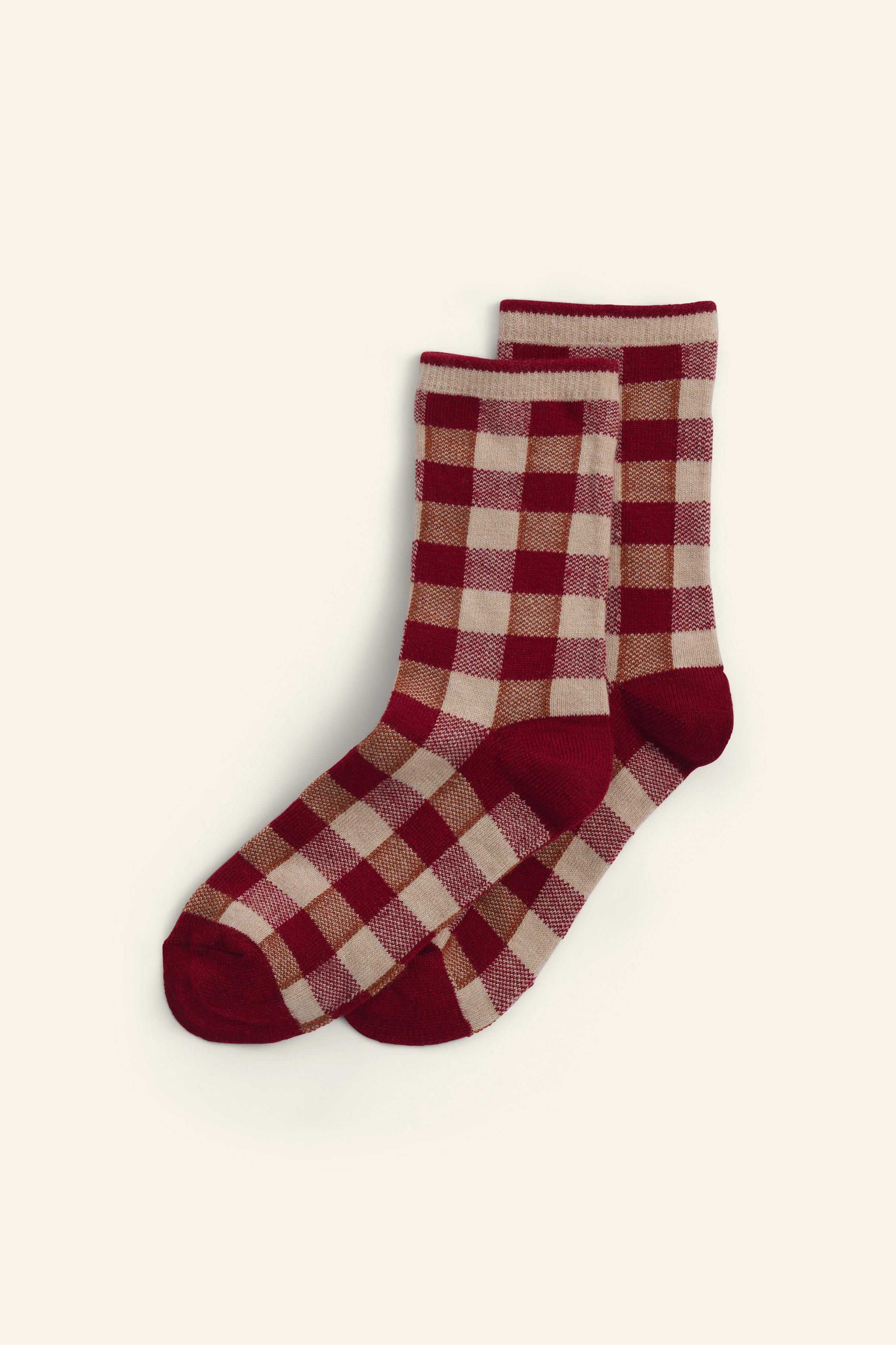 Женские Чулки Zara WOOL BLEND CHECKERED SOCKS LIMITED EDITION ZARA