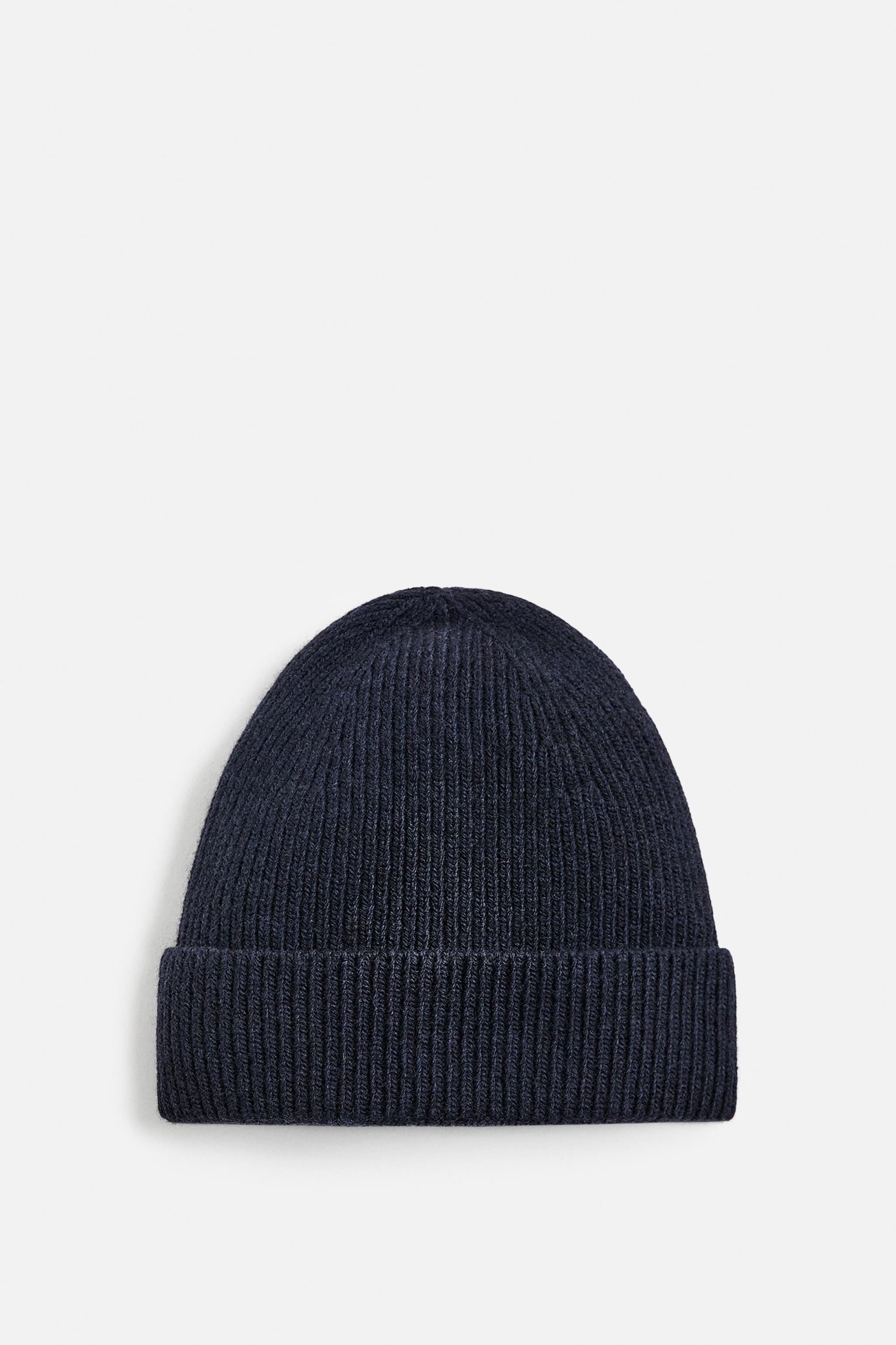 Шапка бини ZARA WOOL BLEND KNIT HAT ZARA