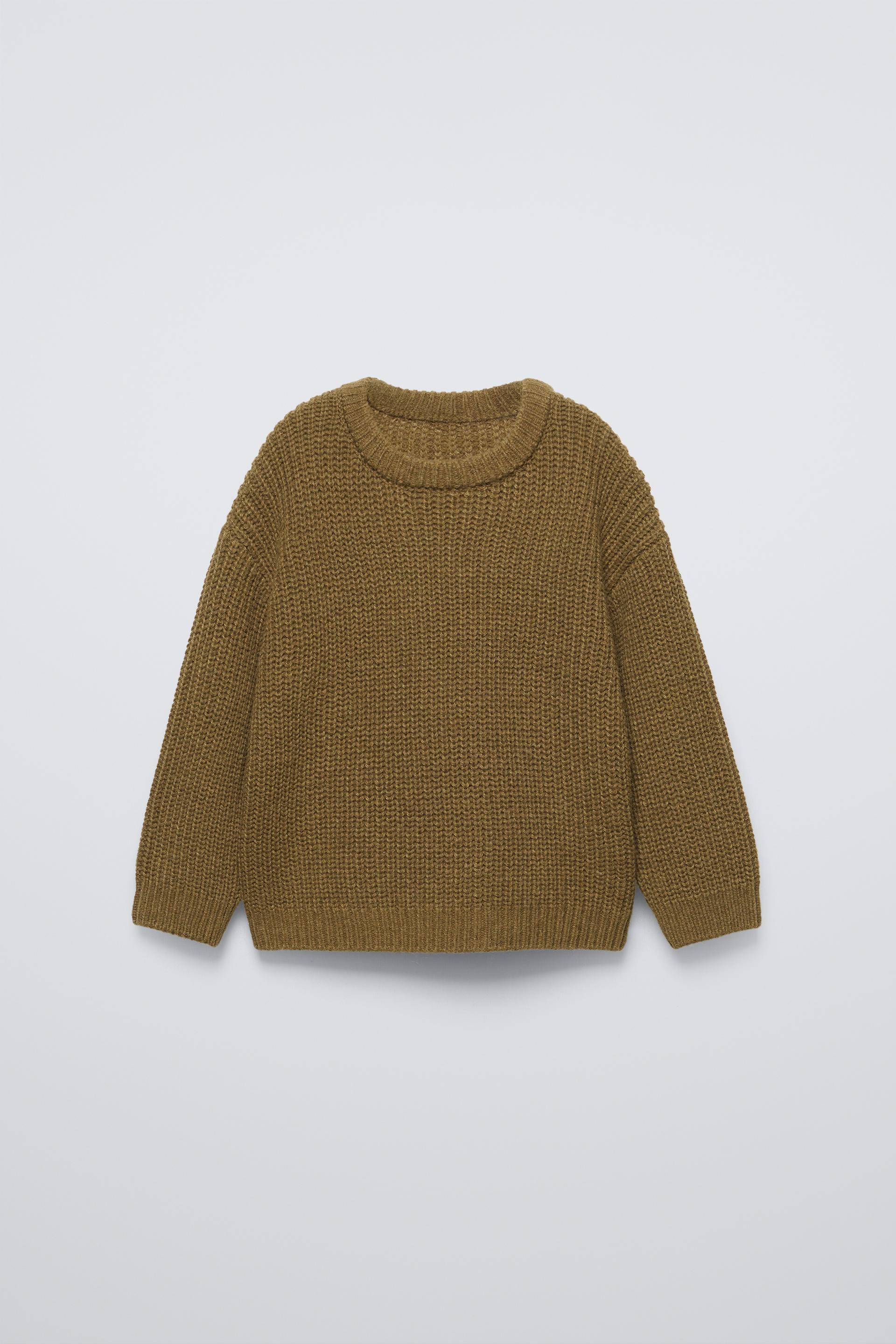 WOOL BLEND KNIT SWEATER ZARA