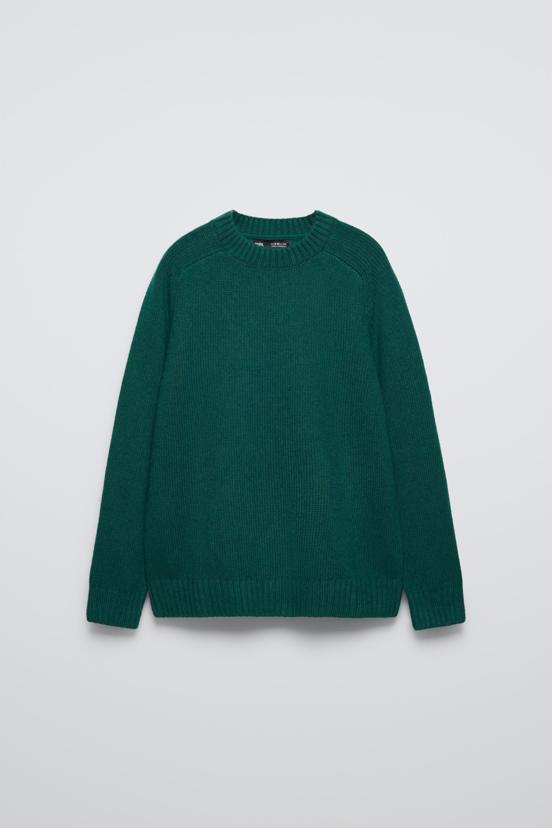 WOOL BLEND KNIT SWEATER ZARA