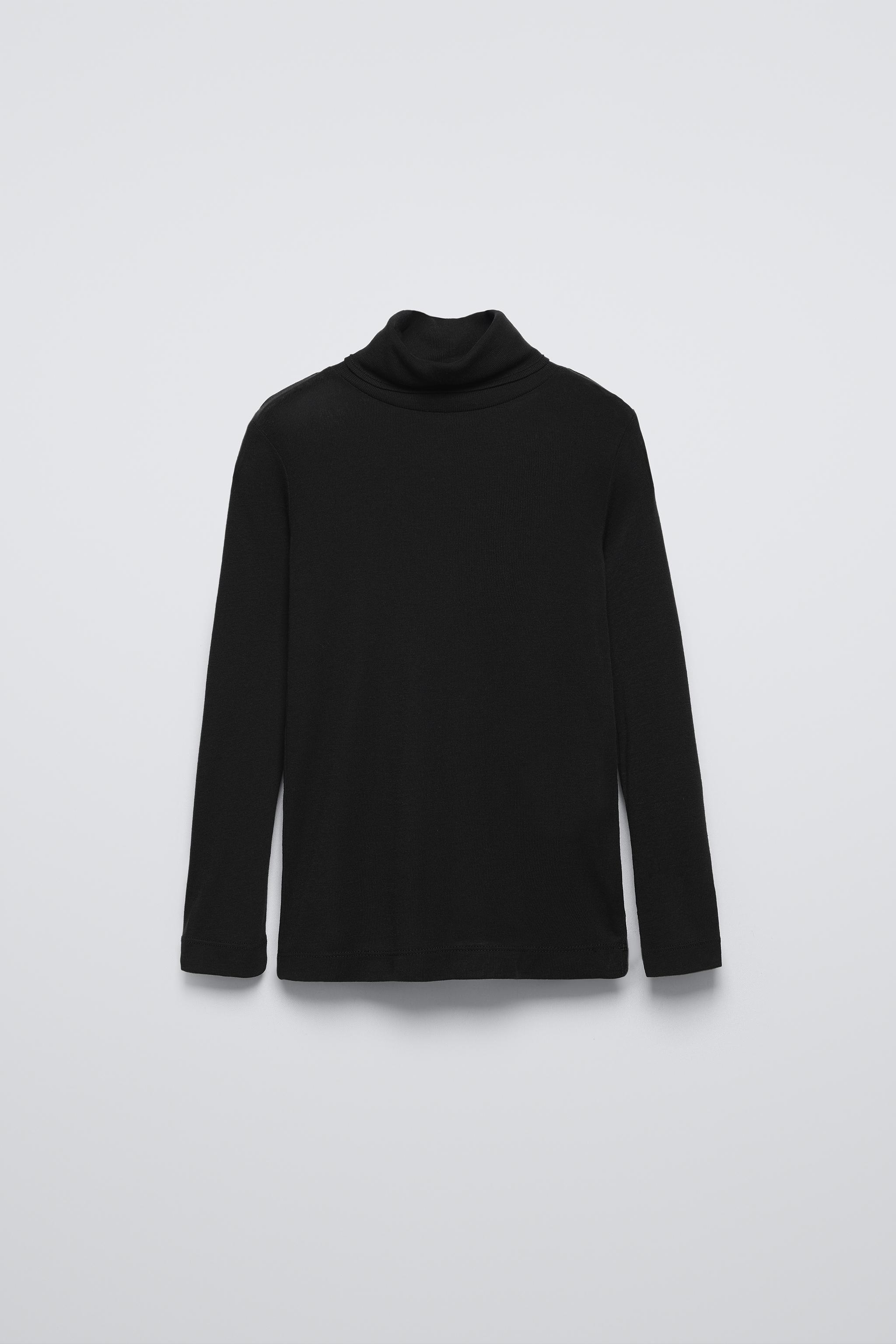 WOOL BLEND TURTLENECK SHIRT ZARA