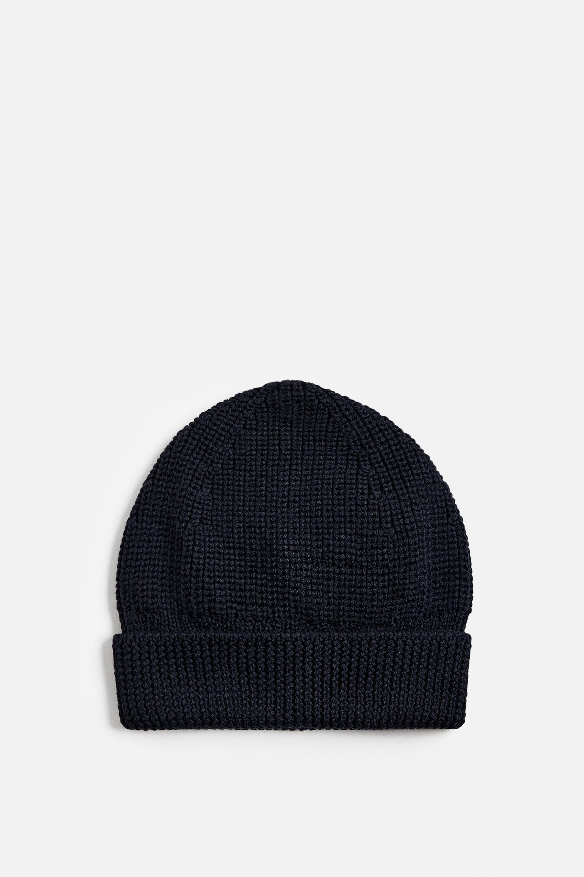 Шапка бини ZARA WOOL KNIT CAP ZARA