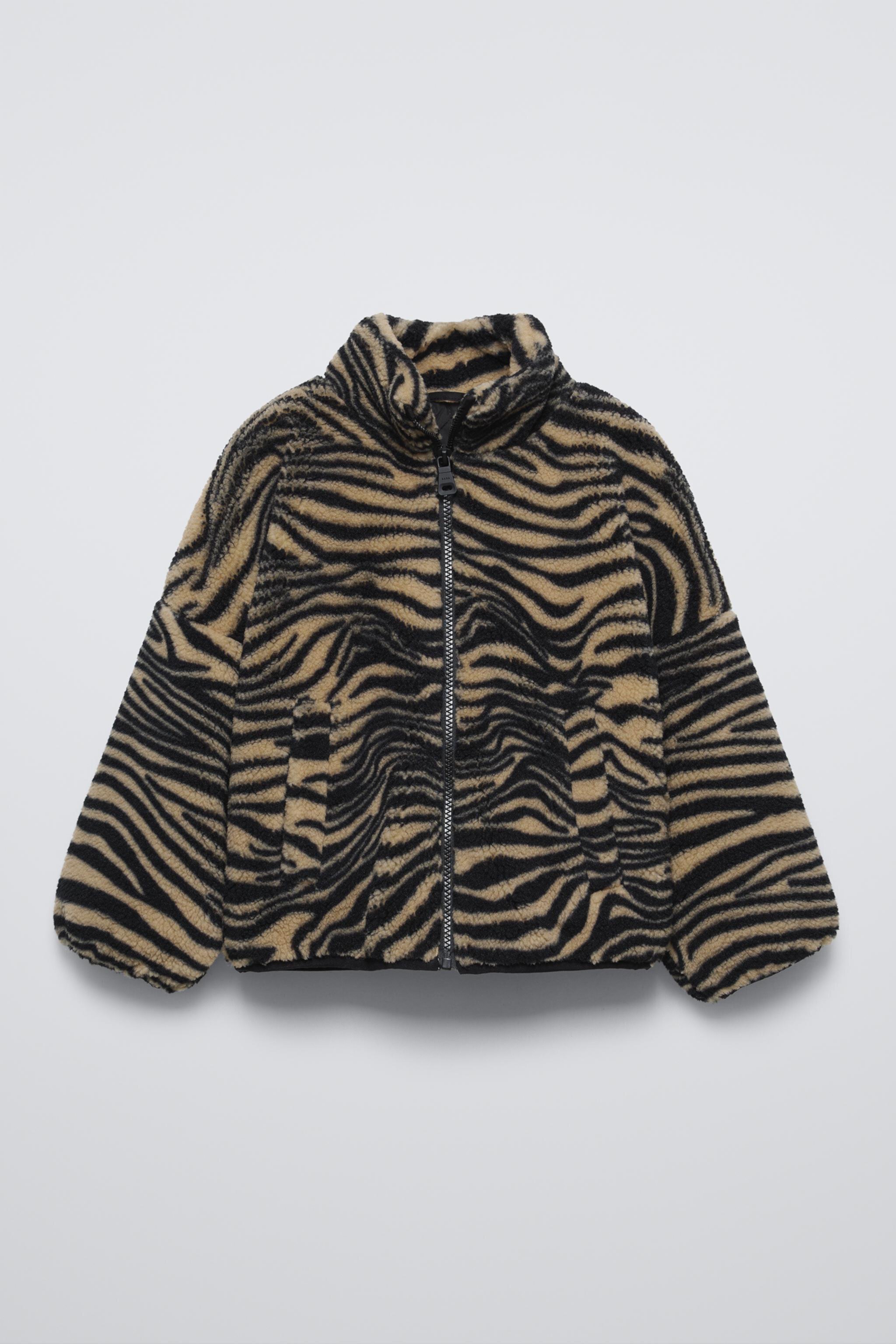 ZEBRA FLEECE JACKET ZARA