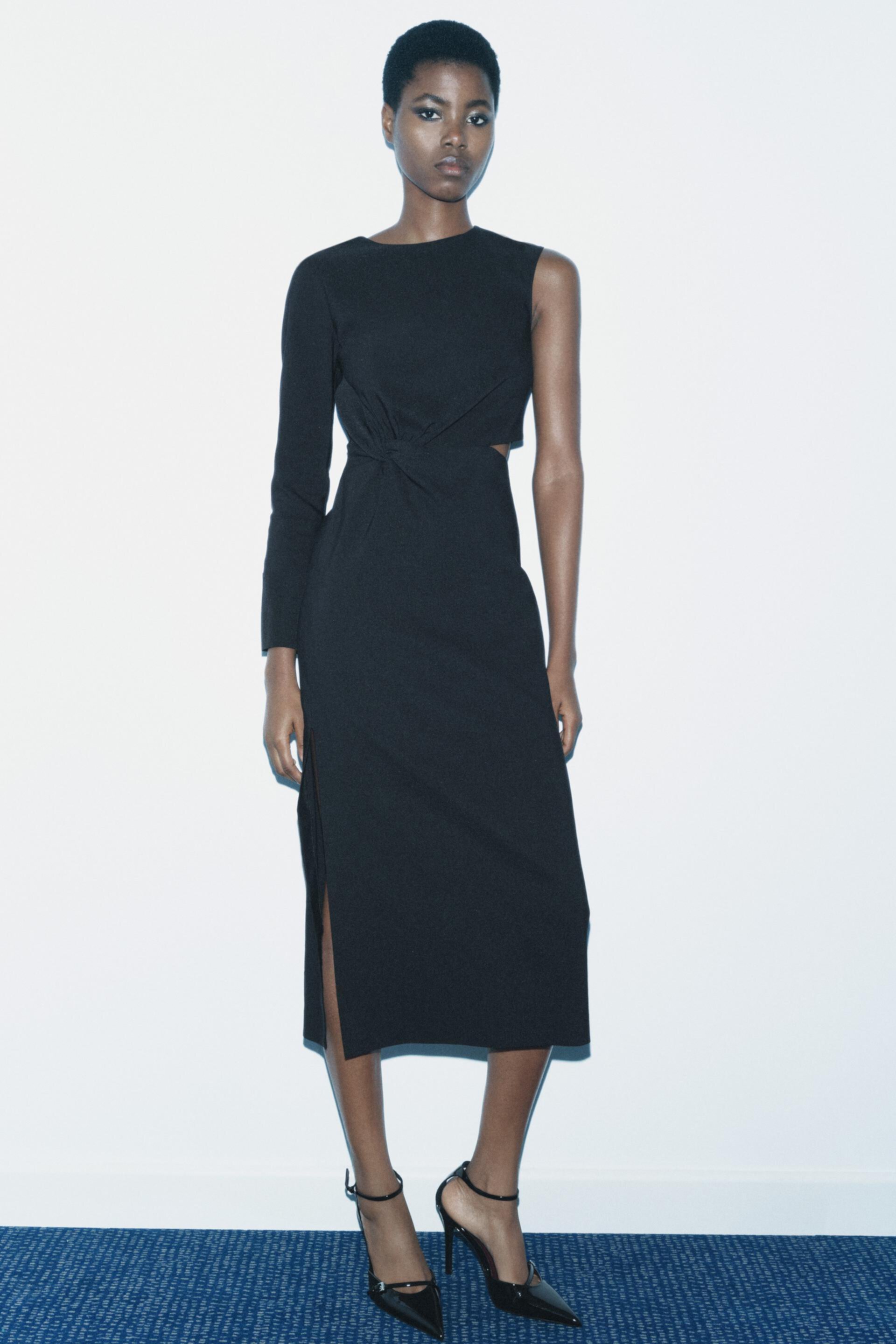 ZW COLLECTION CUT OUT DRESS ZARA