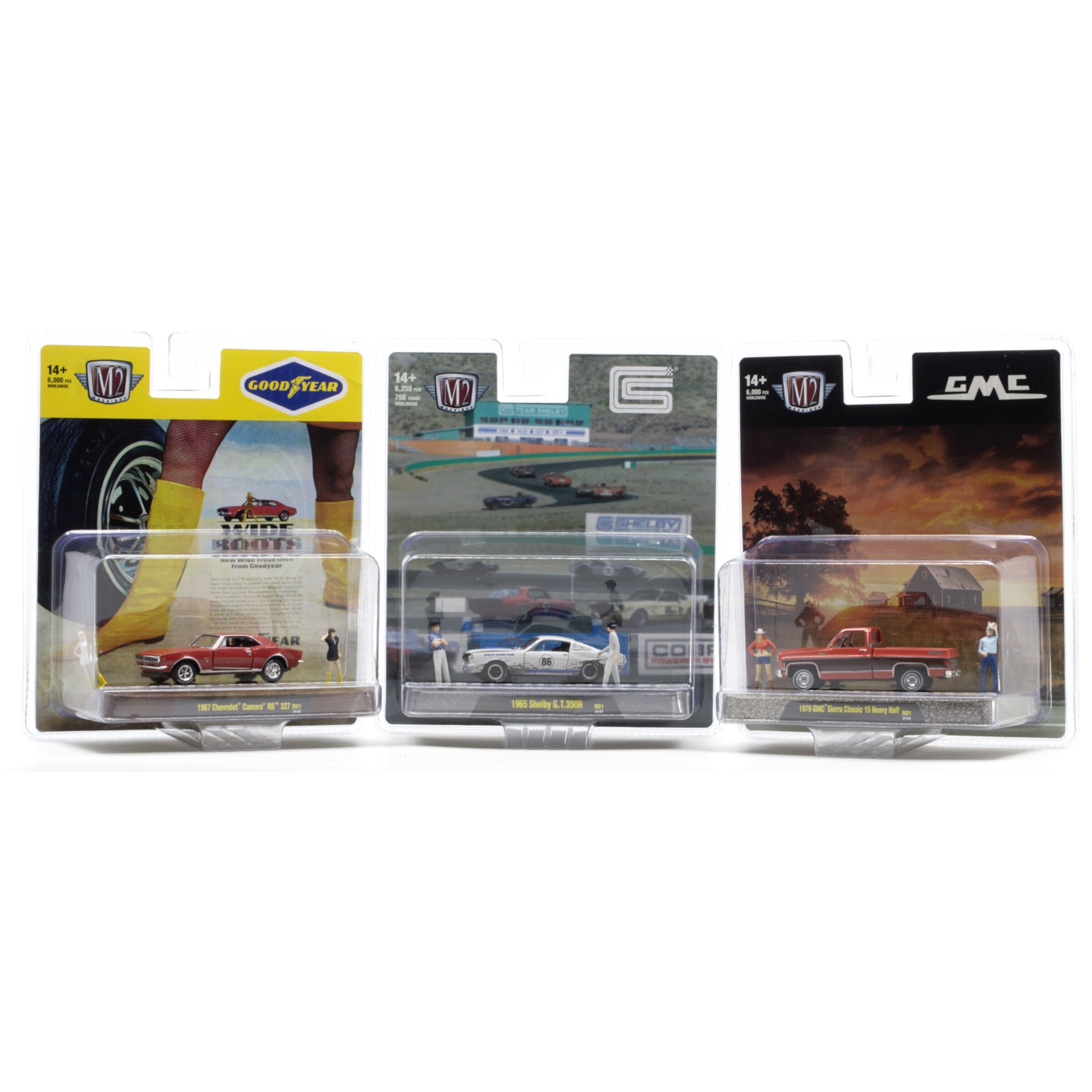 M2 Machines Diorama Auto-Figs Diecast Toy Cars & Truck (Vehicle and Figurines, Styles May Vary) M2 Machines