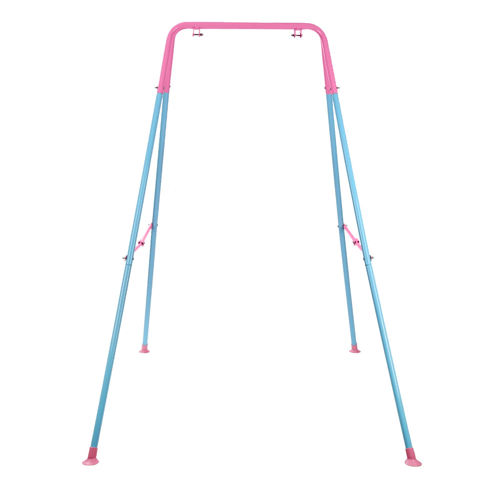 G TALECO GEAR Foldable Swing Stand for Kids, Toddler Swing Sets for Backyard, Outdoor Metal Swing Frame for Baby Swings, Pink G TALECO GEAR