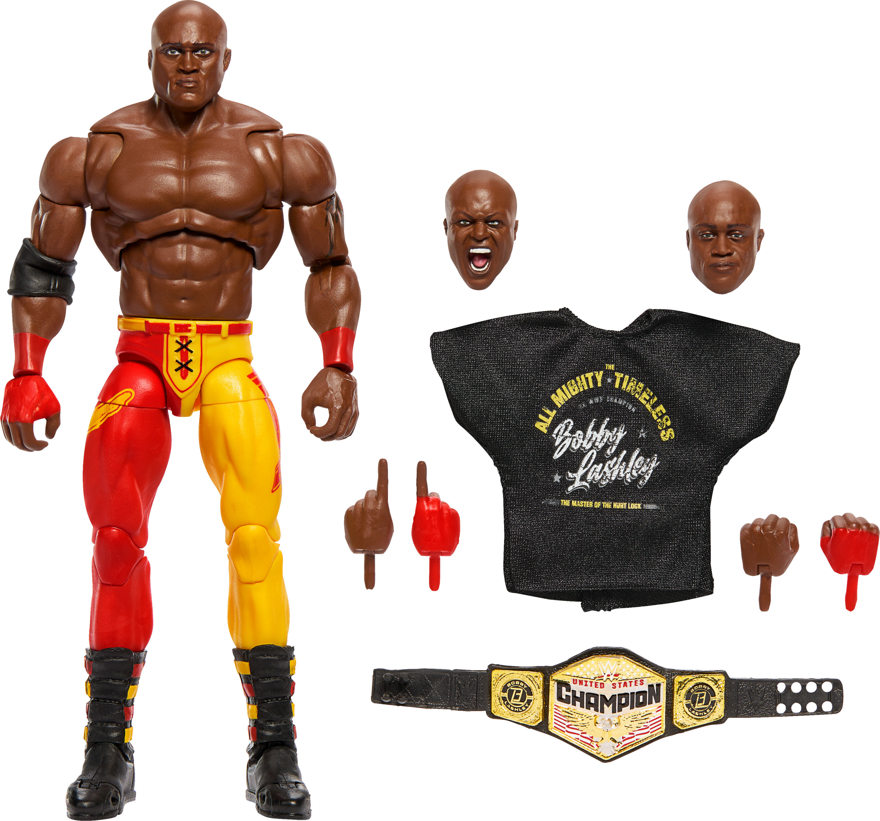 WWE Ultimate Edition Bobby Lashley Action Figure & Accessories Set, 6-inch Collectible, 30 Articulation Points WWE