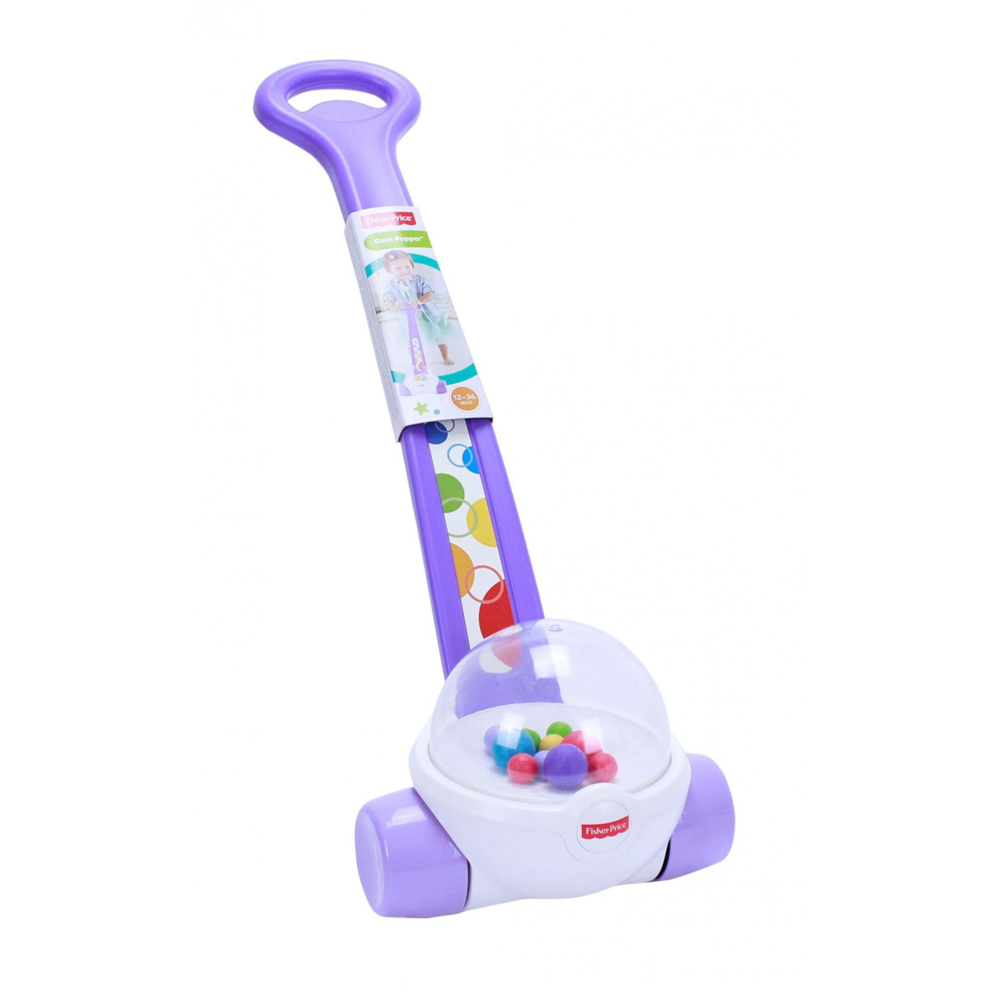 Fisher-Price Classic Corn Popper Walk & Push Toy, Purple Fisher-Price