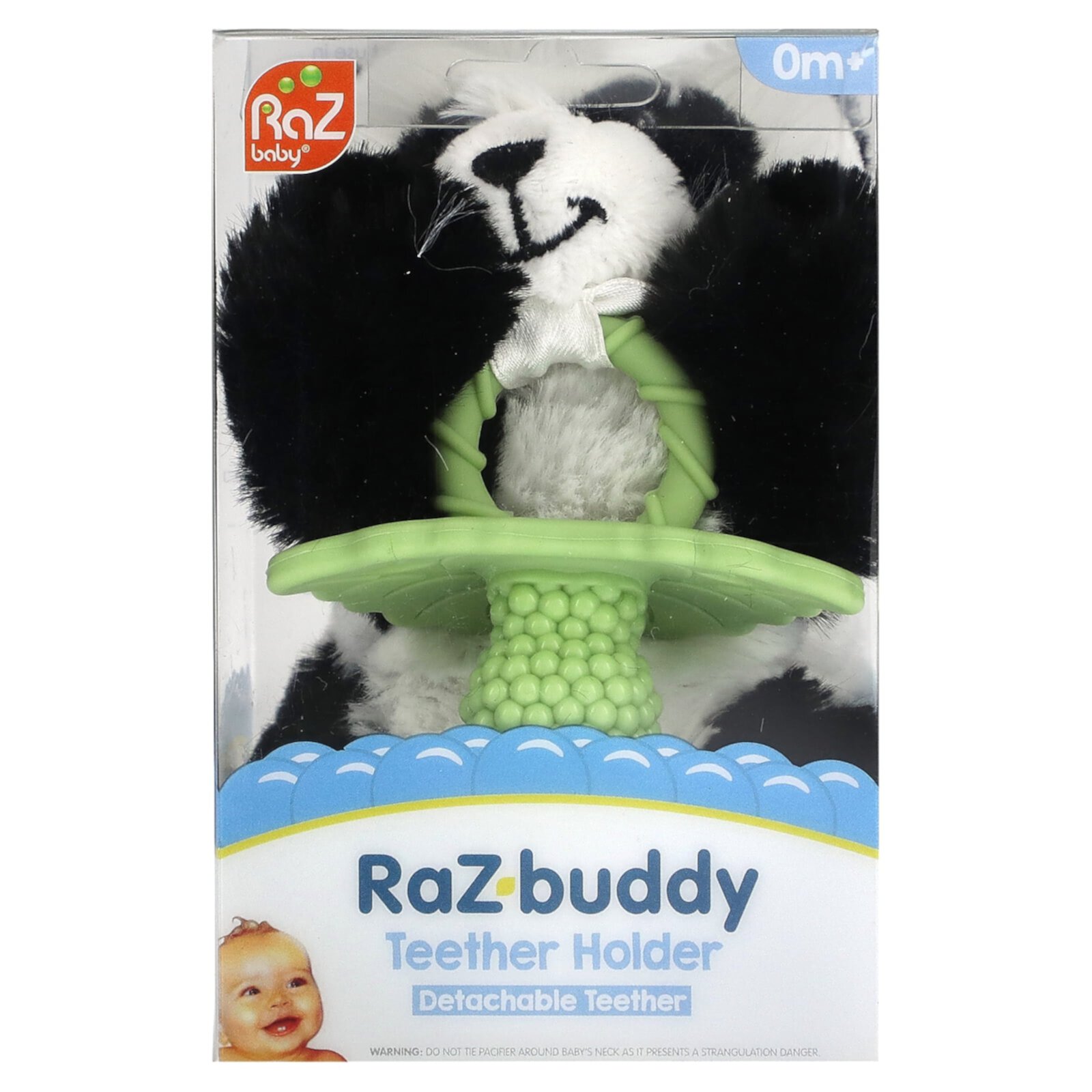 RaZbaby RaZbuddy Teether Holder - Detachable RaZberry Teether 0m+ - Unicorn RAZBaby