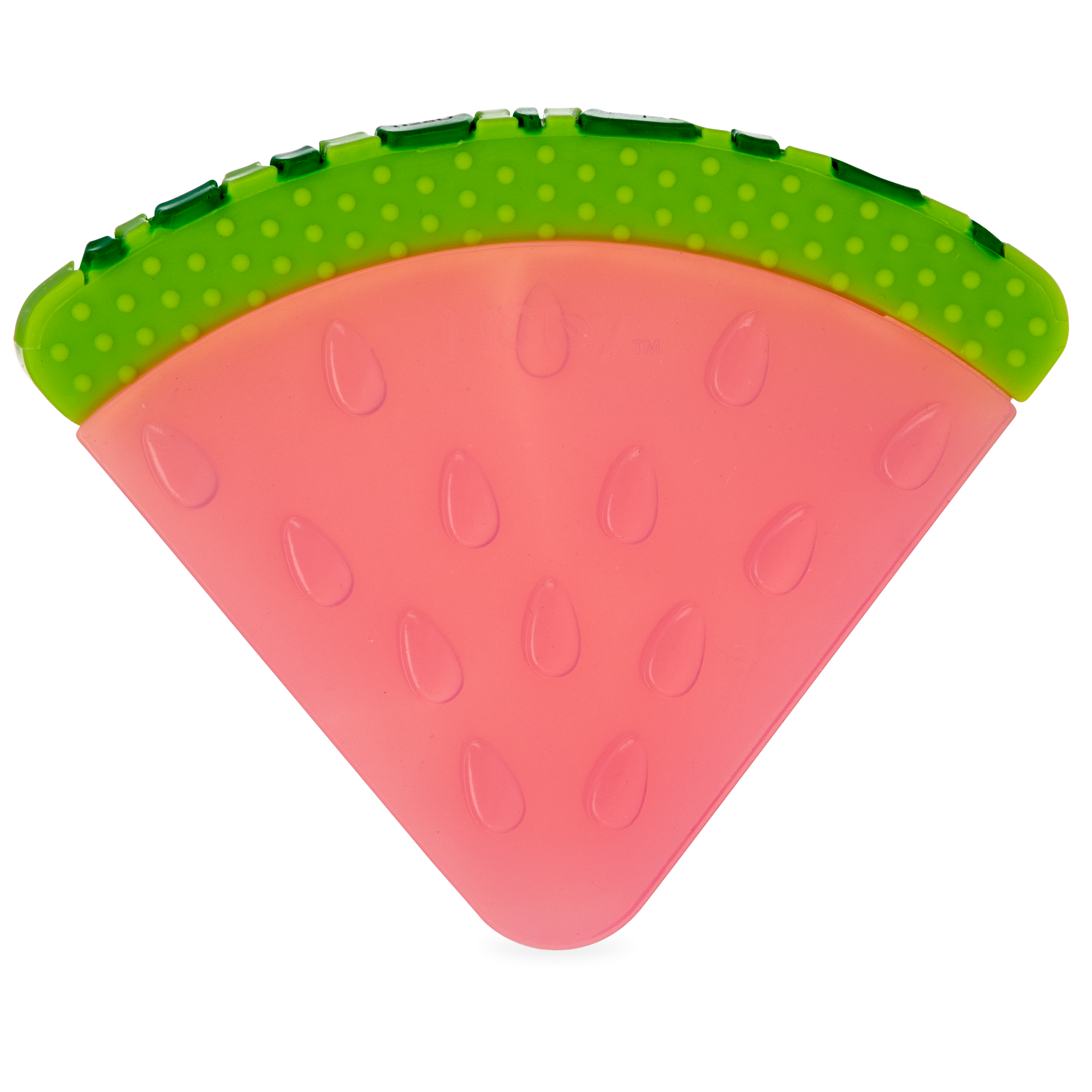 Nuby Silicone Teether Toy for Babies, Pink Watermelon Slice Design NUBY