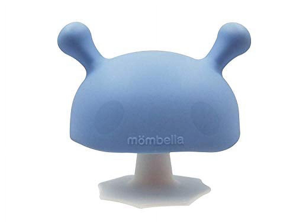 Mombella Mimi The Mushroom Soothing teether for Breast Feeding Baby who Does not take Pacifiers/Premature Baby who has weak jaw movement/0-6month with Sucking Needs Mombella