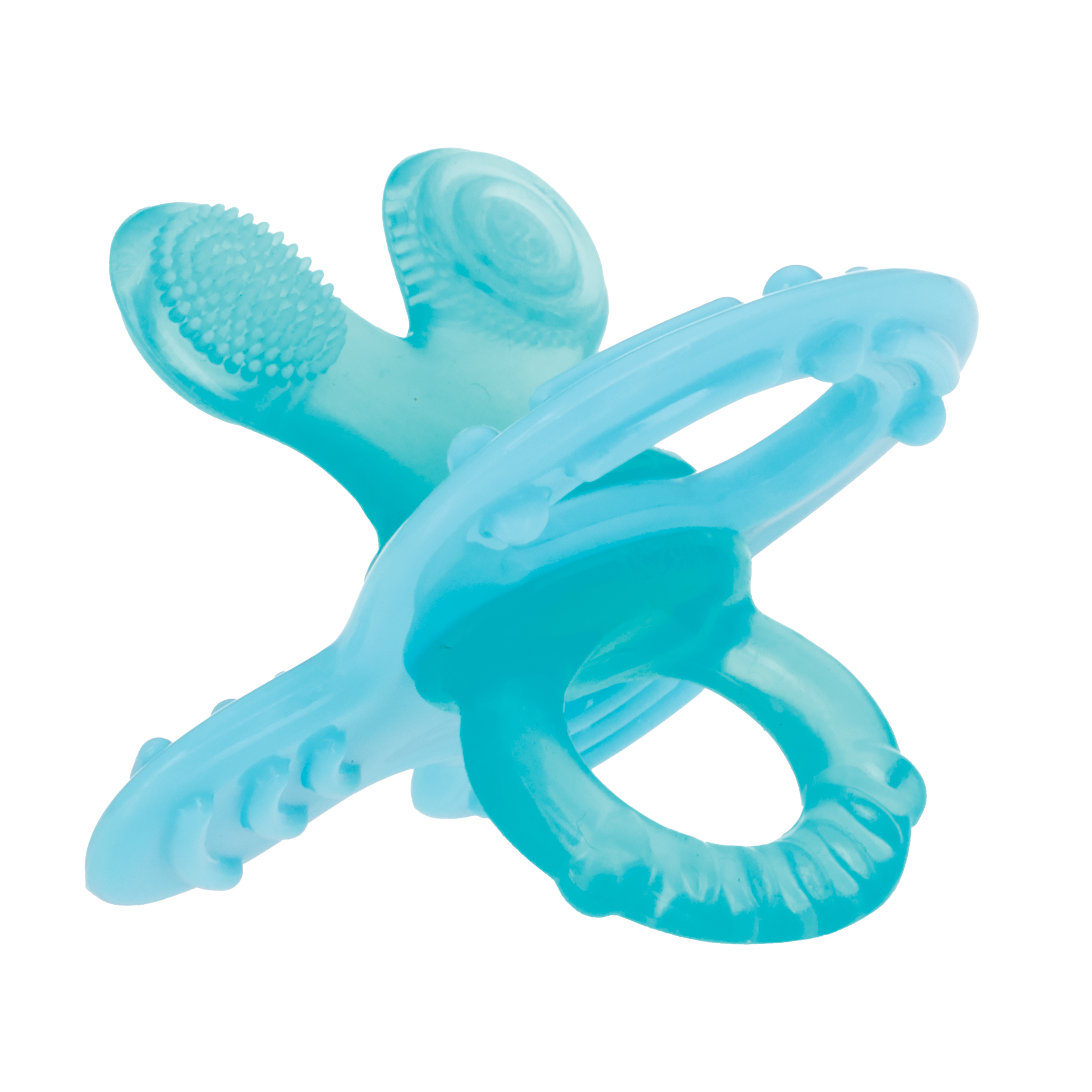 Nuby Chewbies Soft Silicone Gum Massaging Teether for Babies, Aqua NUBY