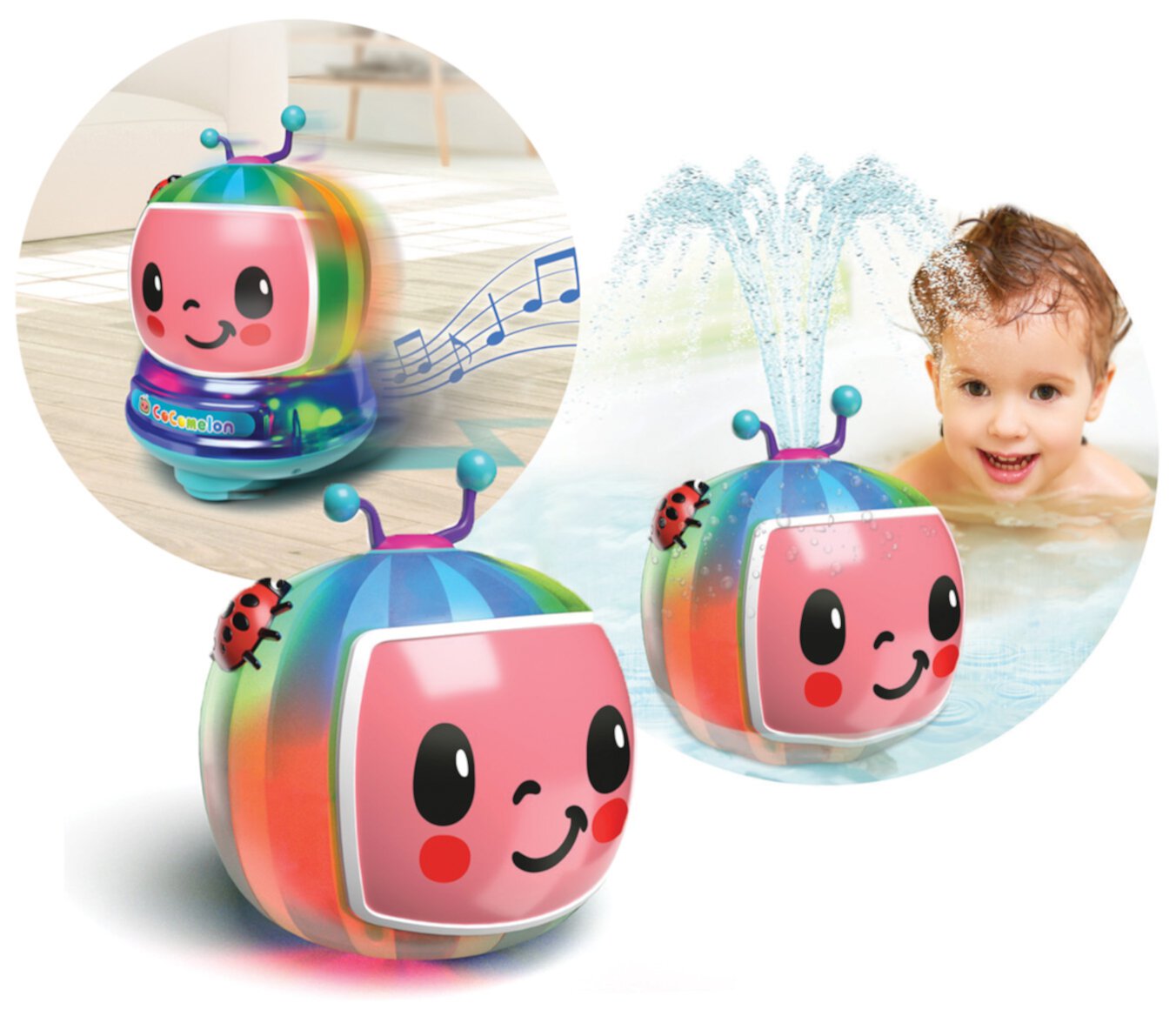 Spark Cocomelon 2-in-1 Spraying Bath Toy Spark