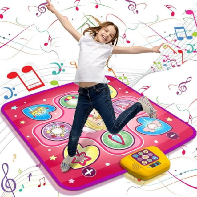 Beefunni Dance Mat Toys for 3-10 Year Old Girls,5 Game Modes Including 3 Challenge Levels,Christmas Birthday Gifts for 3-8 Year Old Girls Beefunni