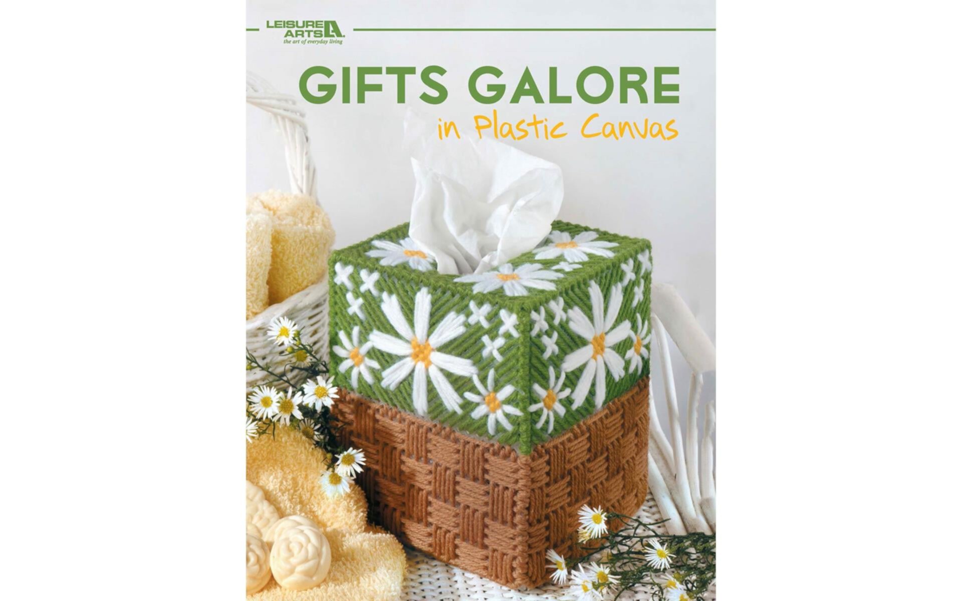 Leisure Arts Cross Stitch Book - Tissue Boxes and Coasters Plastic Canvas Leisure Arts