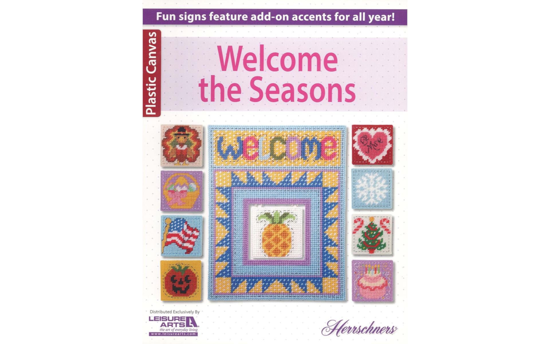 Leisure Arts Cross Stitch Book - Tissue Boxes and Coasters Plastic Canvas Leisure Arts