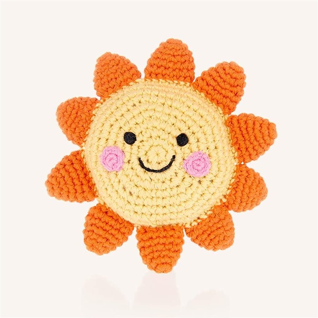 Pebble 200-029S Friendly Sun Rattle, 5-inch Diameter Pebble