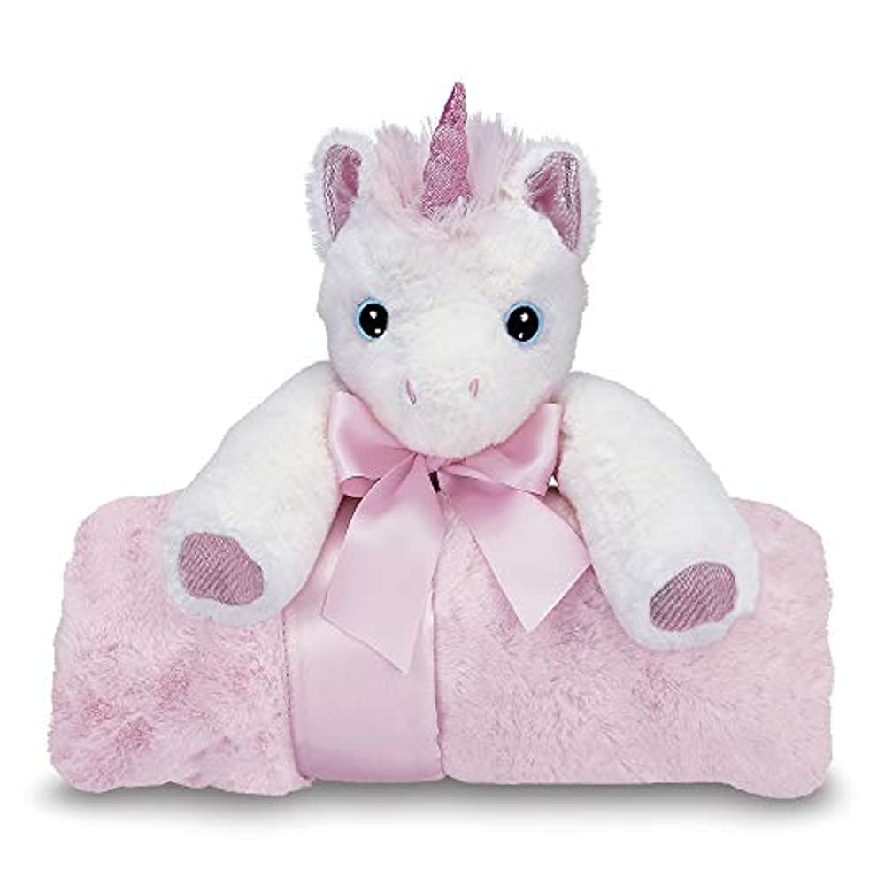 Bearington Collection Baby Dreamer Plush Stuffed Animal Unicorn Soft Ring Rattle, 5.5 in-Infant Bearington Collection