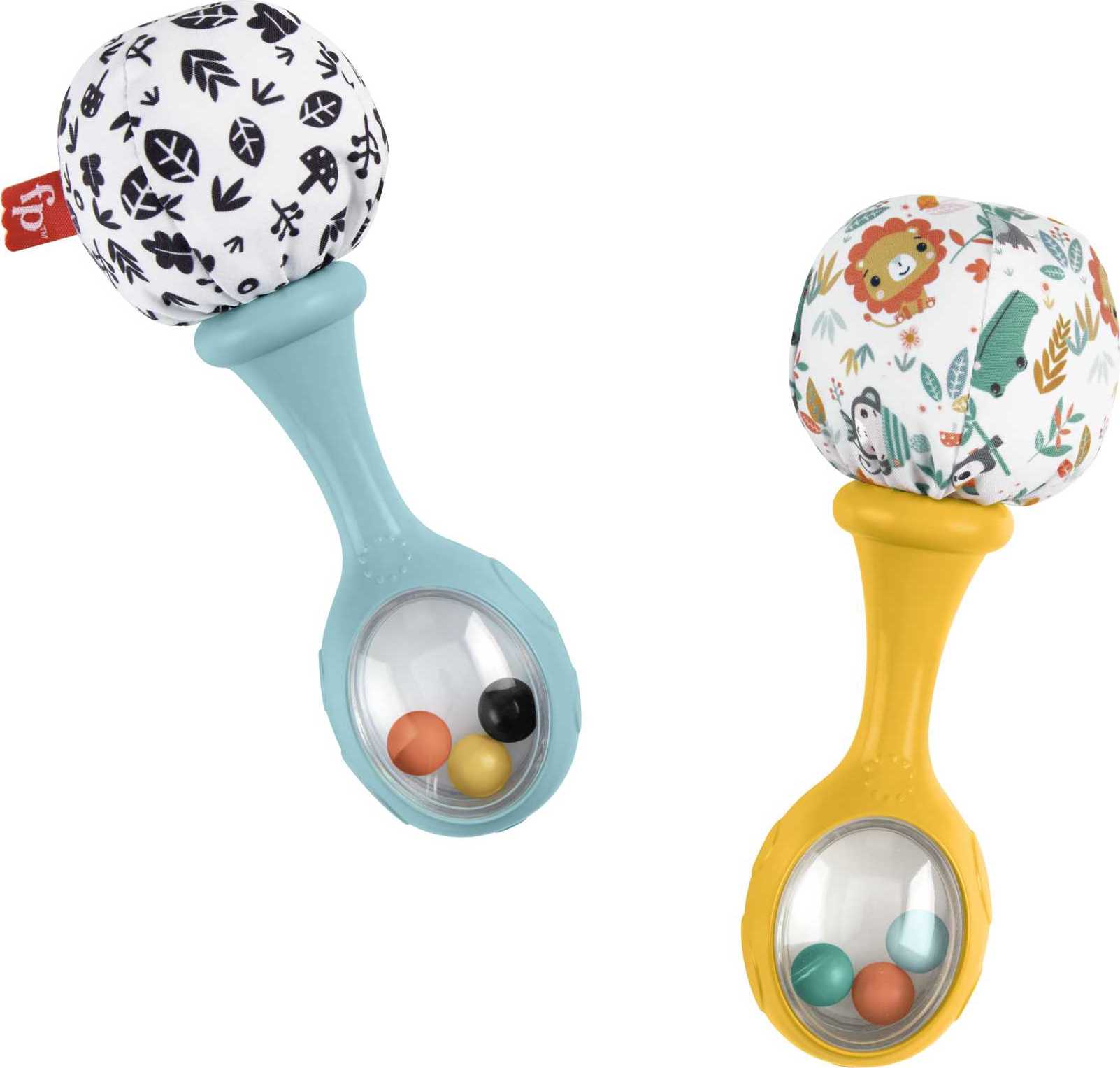 Fisher-Price Baby Rattle ‘n Rock Maracas Toys, Set of 2 for Infants 3+ Months, High Contrast Visit the Fisher-Price Store