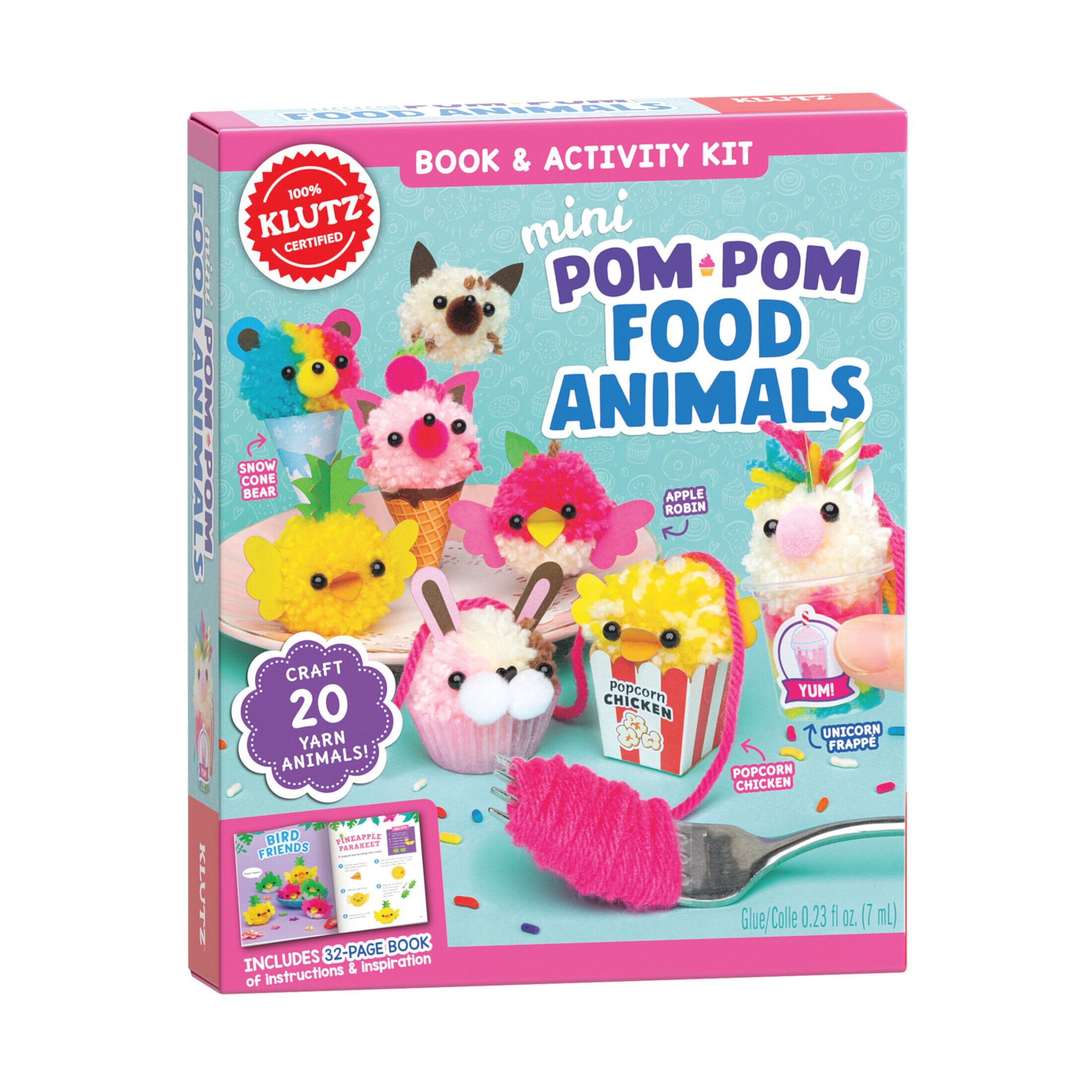 Klutz Mini Pom-Pom Food Animals Klutz