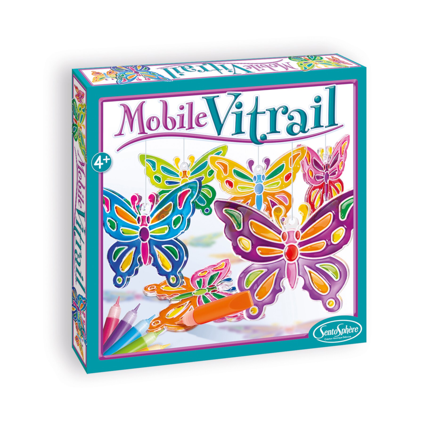 Mobile Vitrail - Crystal Butterflies SentoSphere