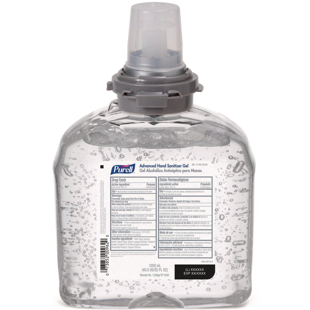 Gojo Purell Advanced Gel for TFX Dispensers 1200 ml (Pack of 5) PURELL