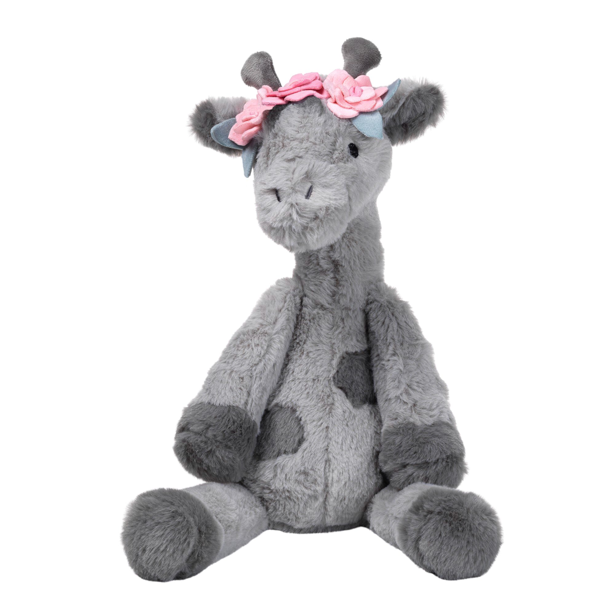 Lambs & Ivy Giraffe and a Half Gray Plush Stuffed Animal Toy - Skylar Lambs & Ivy