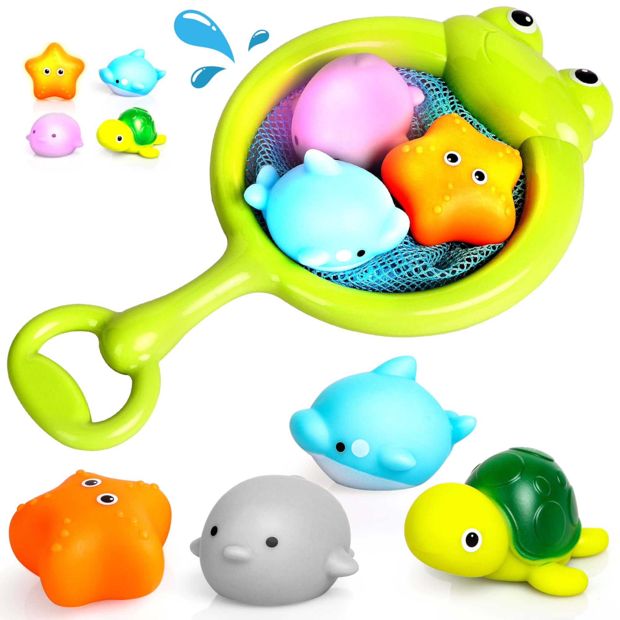 Beefunni Magnetic Baby and Toddler Bath Toy, Fishing Games Swimming Whales Bath toys for Toddlers 1-3 Beefunni