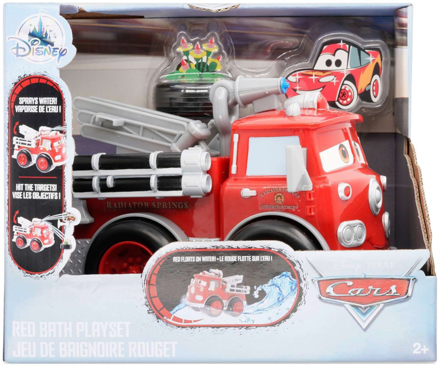 Disney / Pixar Cars Cars 3 Red FIre Engine Bath Playset Disney Pixar