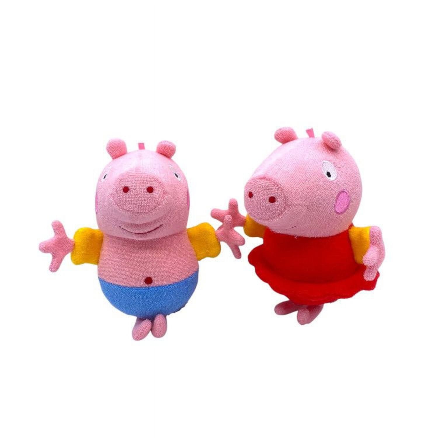 SoapSox 2-Pack Peppa Pig and George Pig Kids Bath Sponge, Machine Washable SoapSox