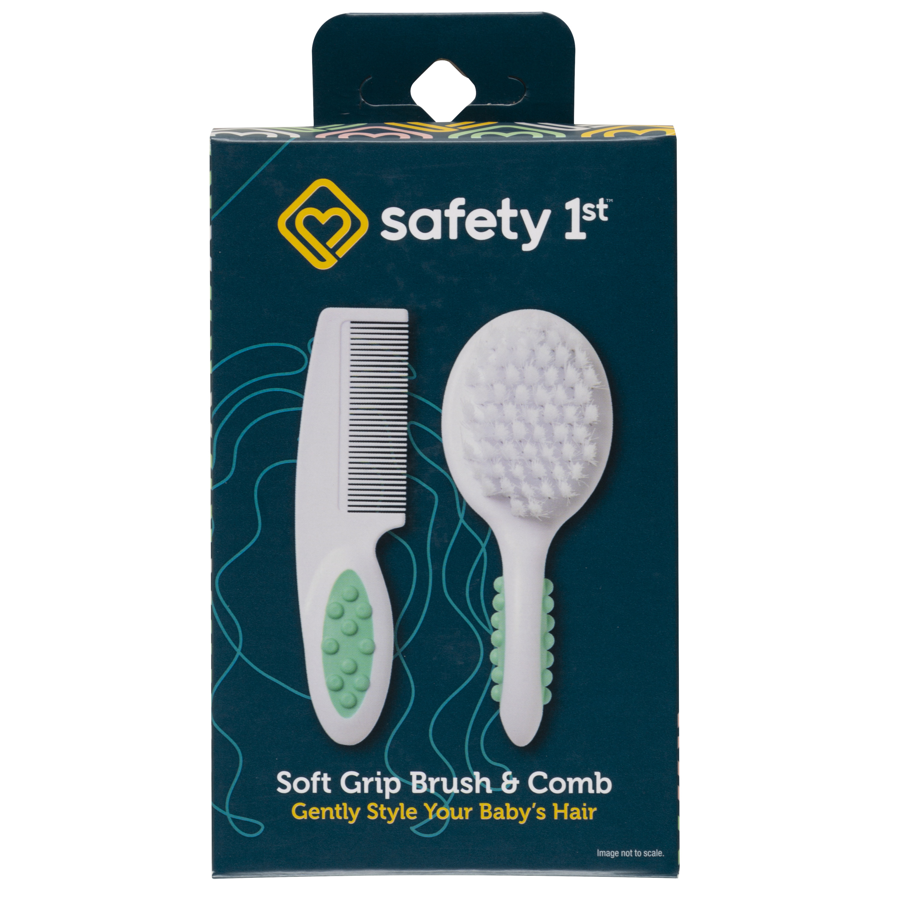 Safety 1ˢᵗ Soft Grip Brush & Comb, Artic Blue Visit the Safety 1st Store